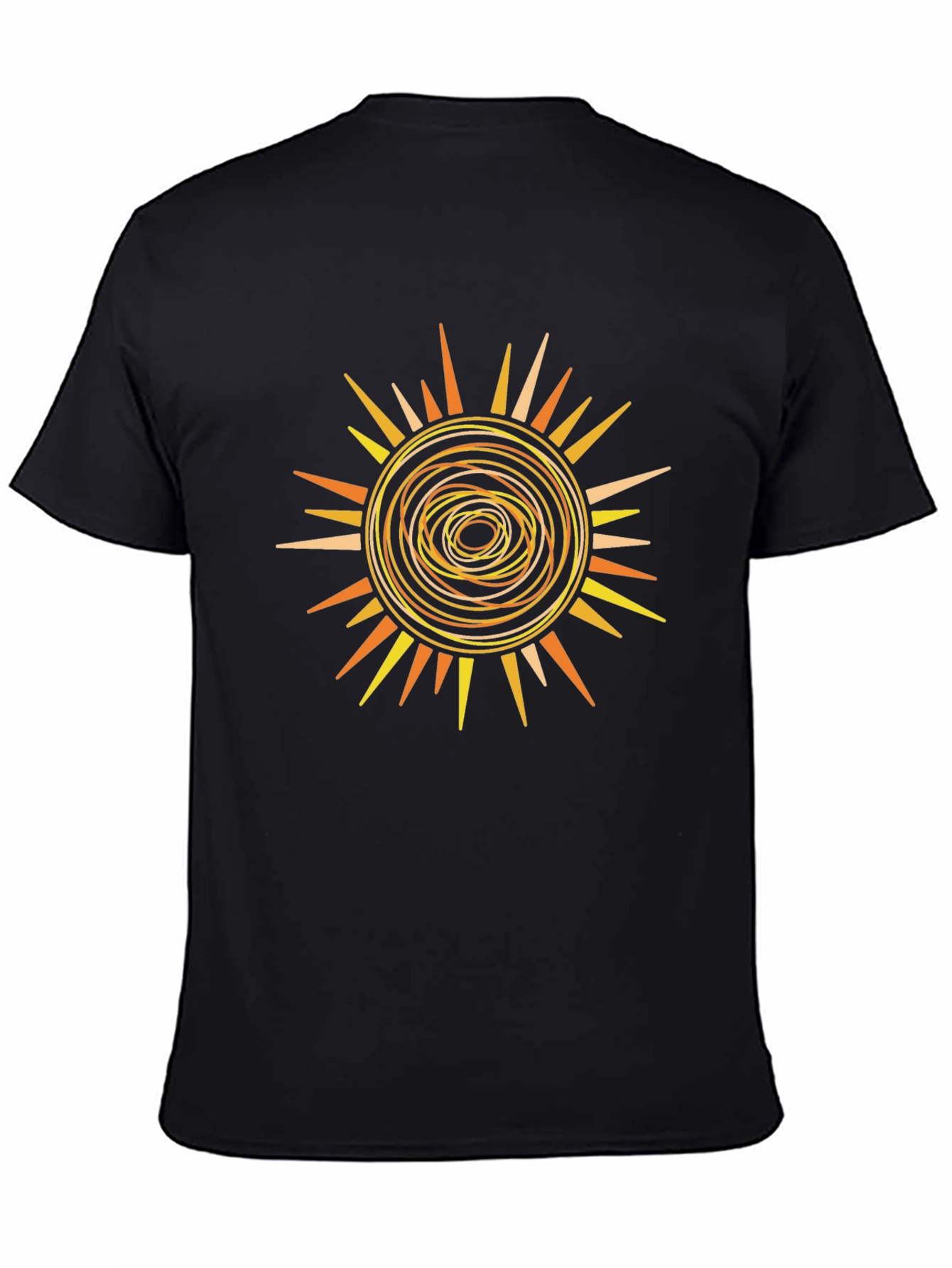 Sunburst Graphic Tee - Abstract Design
