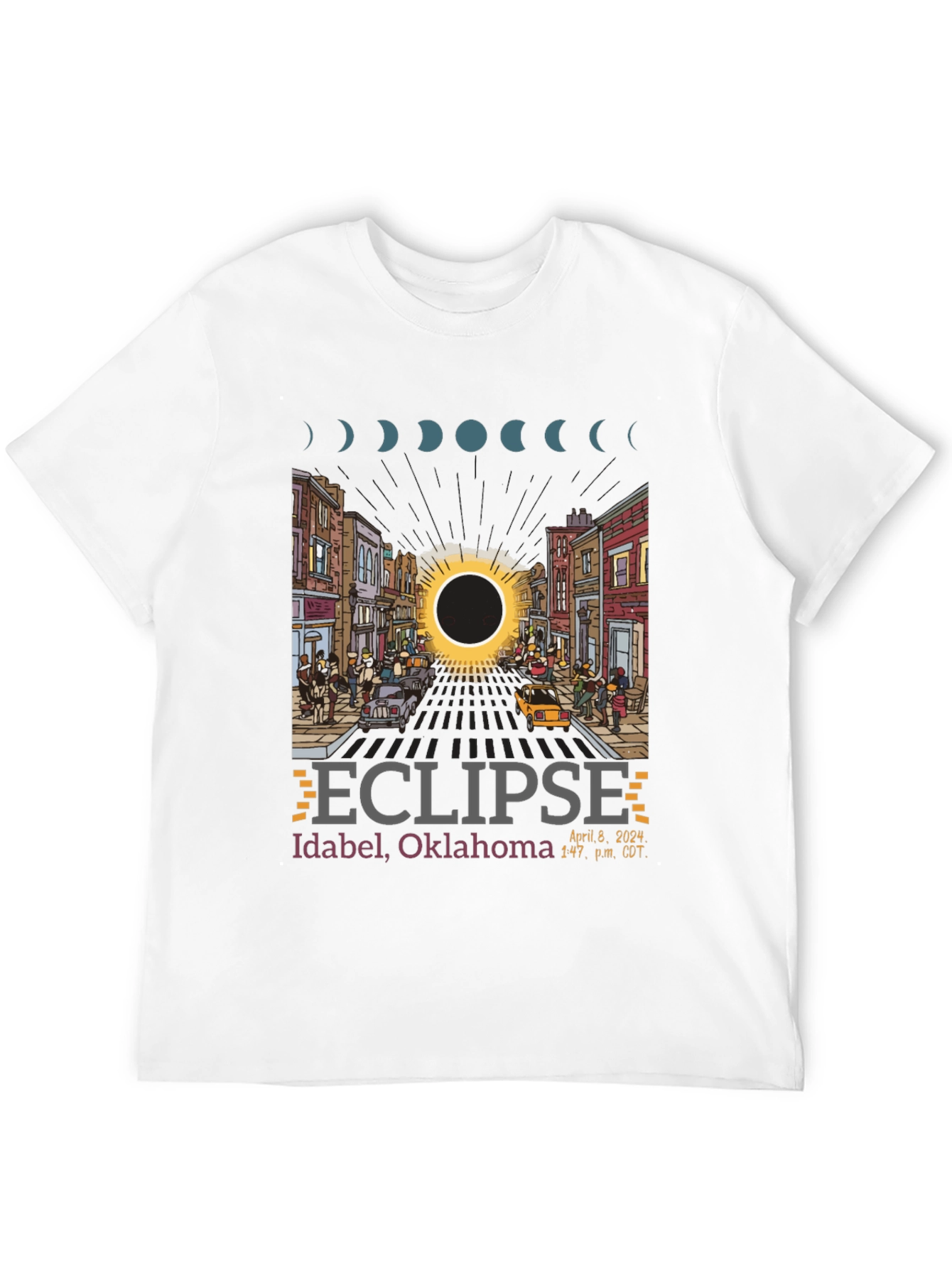 Idabel Oklahoma 2024 Eclipse T-Shirt