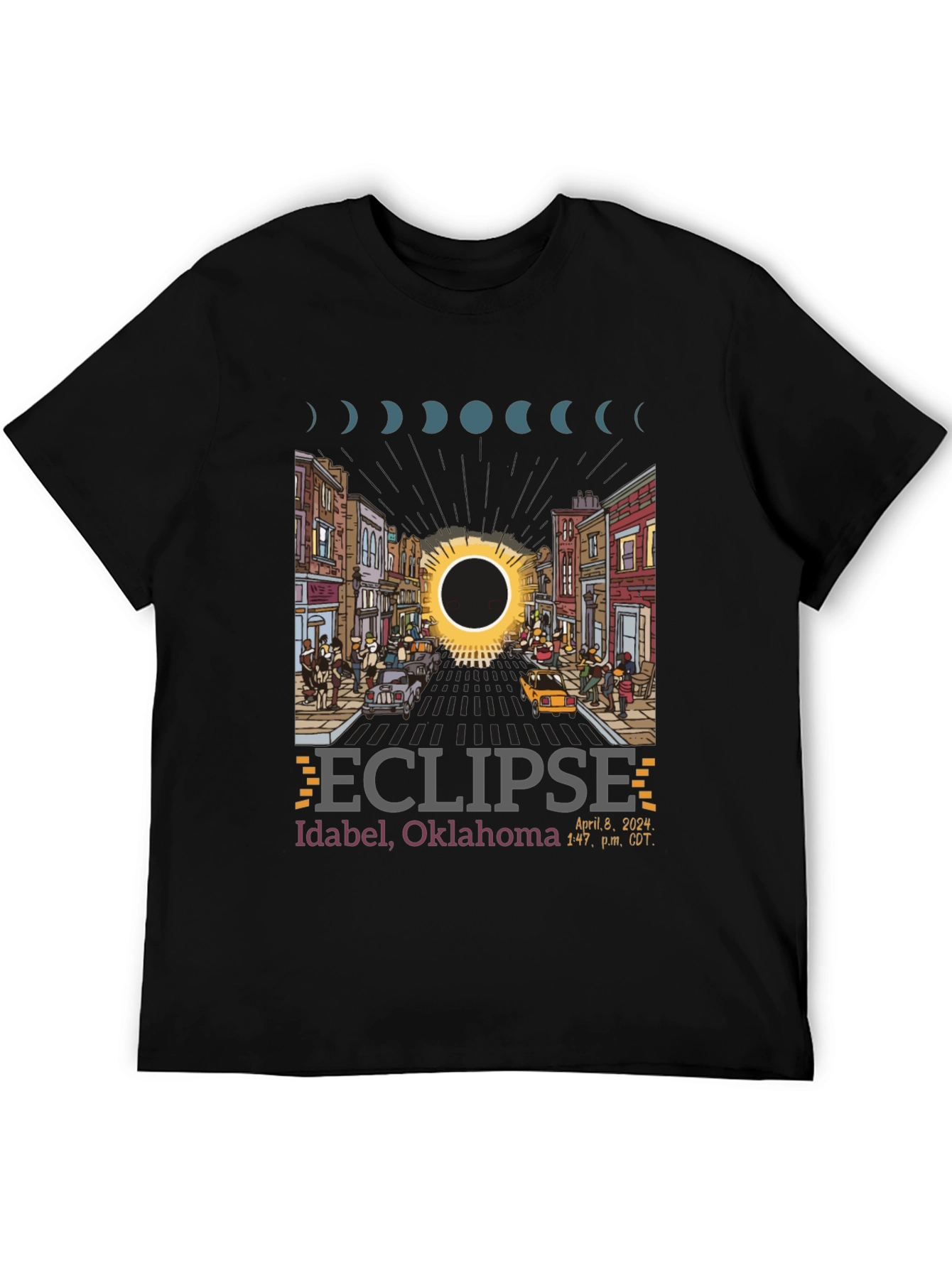 Idabel Oklahoma 2024 Eclipse T-Shirt