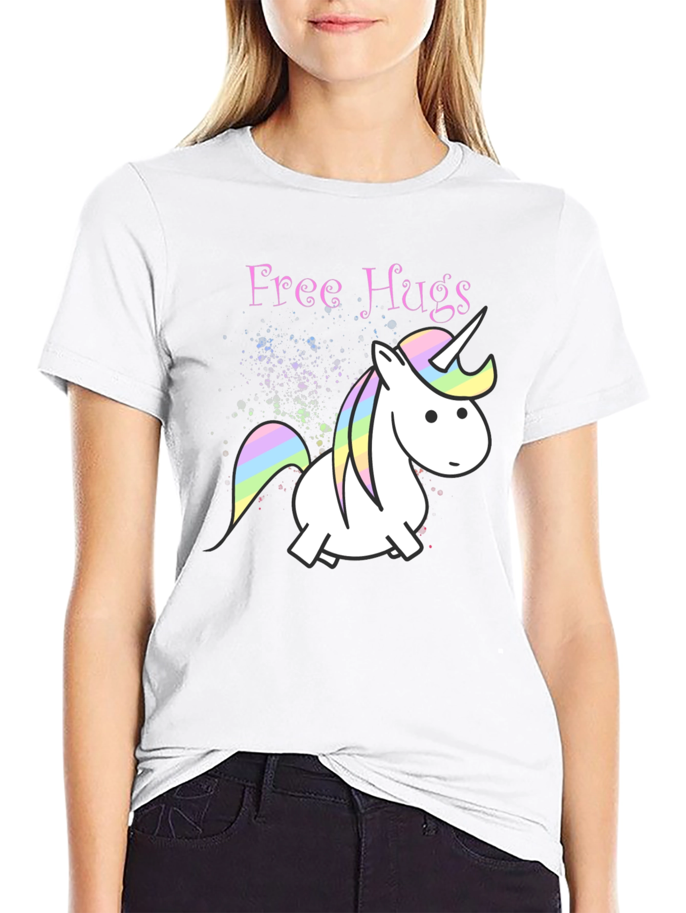 Unicorn Free Hugs Graphic T-Shirt