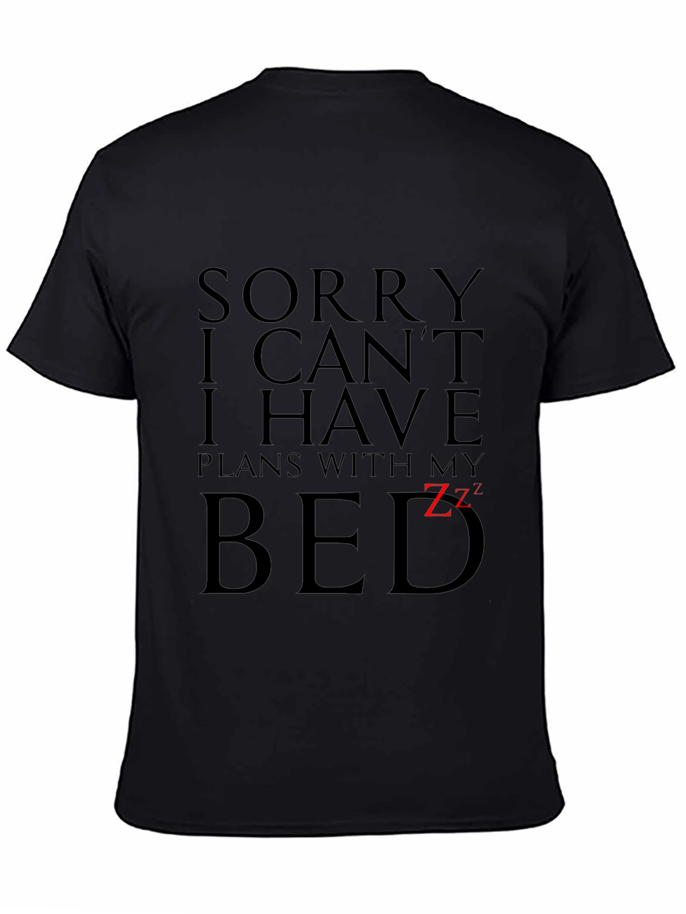 Funny Plans With My Bed Graphic Tee