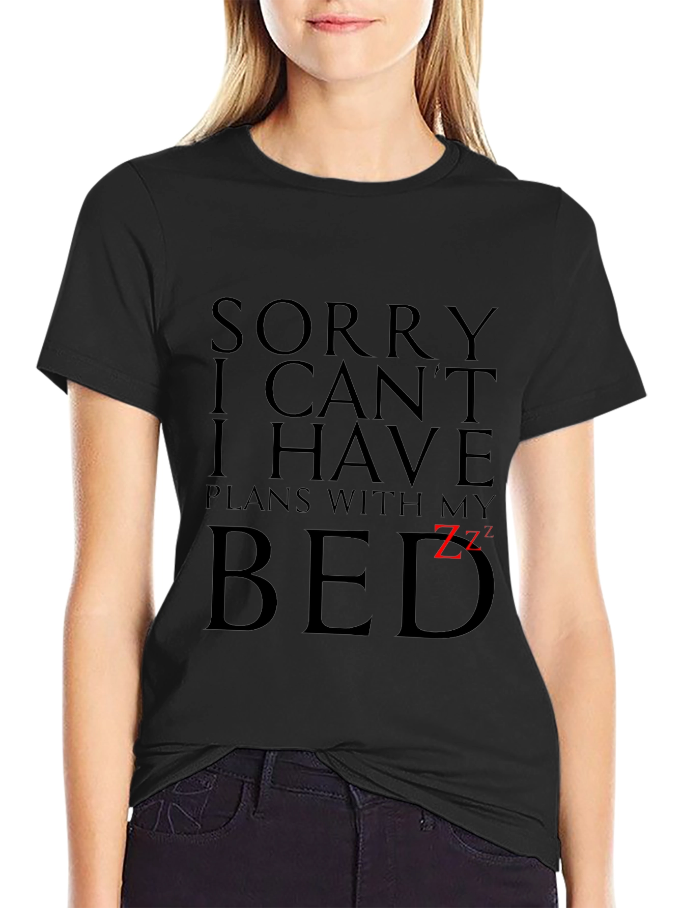 Funny Plans With My Bed Graphic Tee