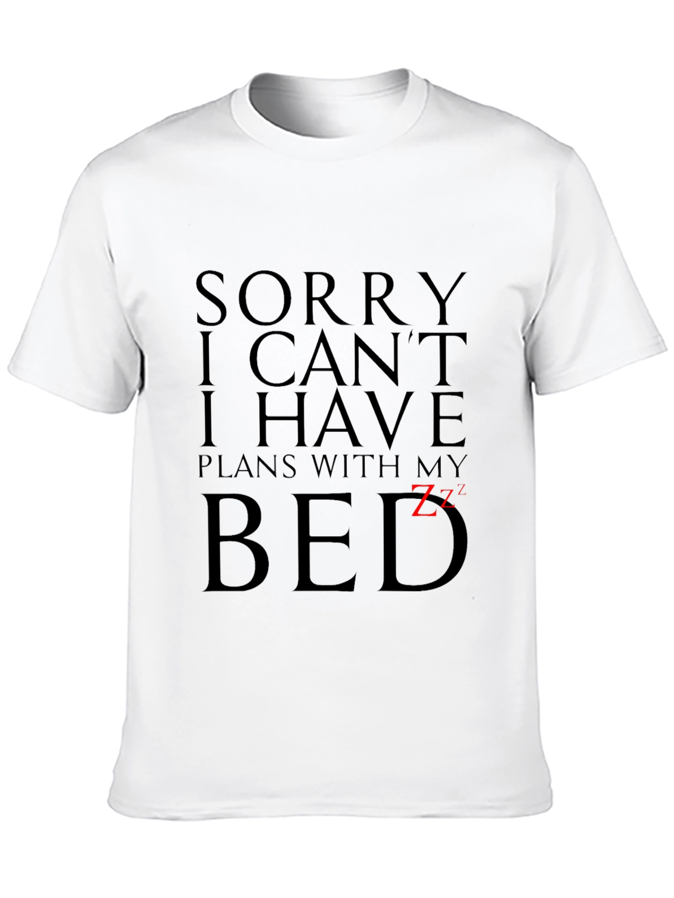 Funny Plans With My Bed Graphic Tee