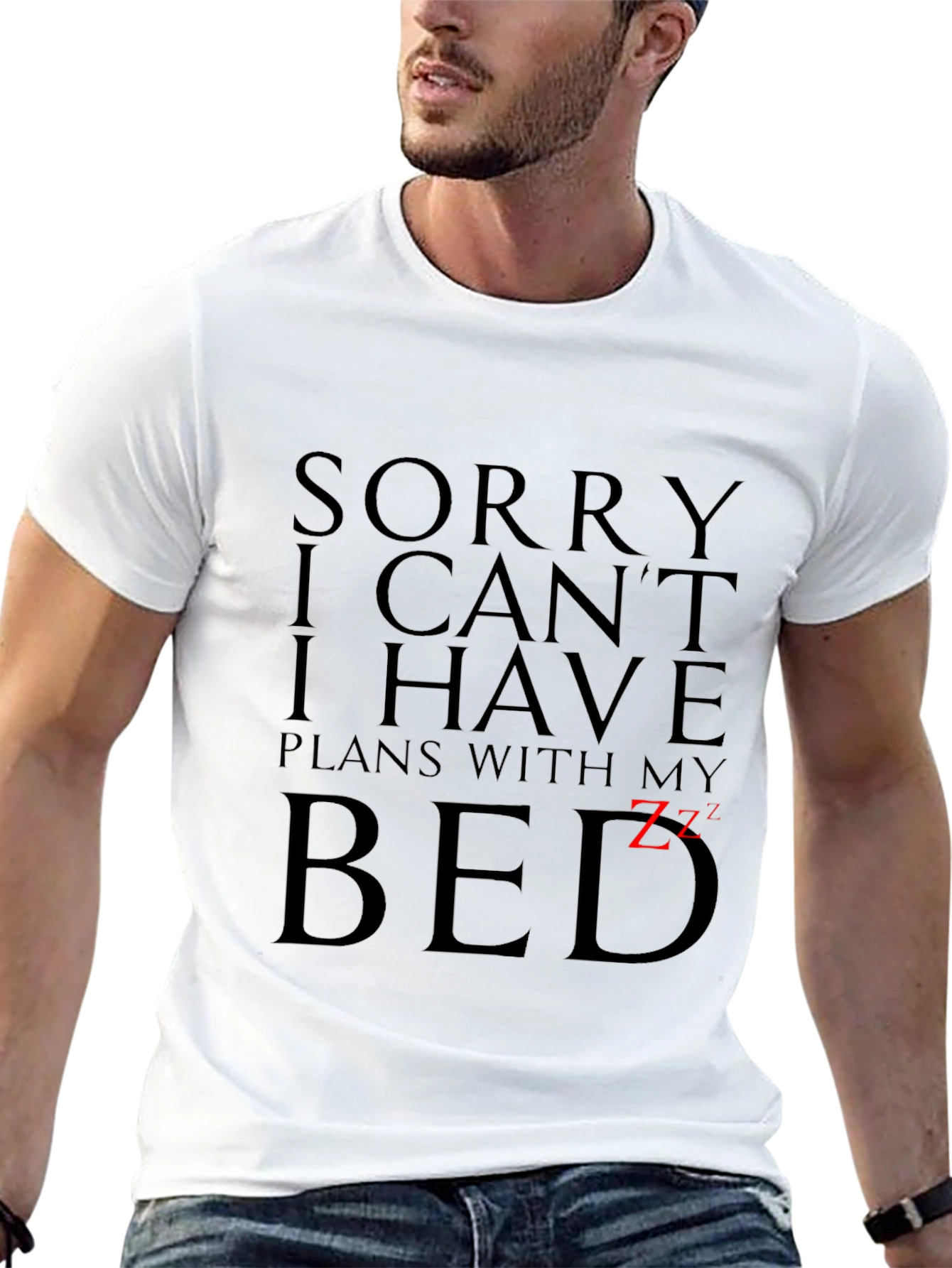 Funny Plans With My Bed Graphic Tee