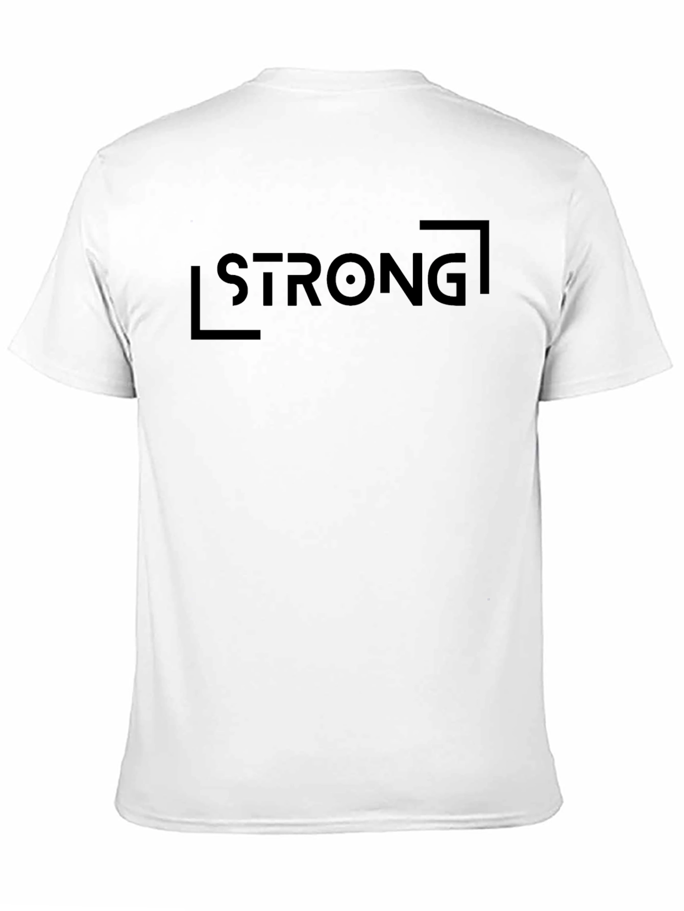 Black Strong Graphic T-Shirt for Men