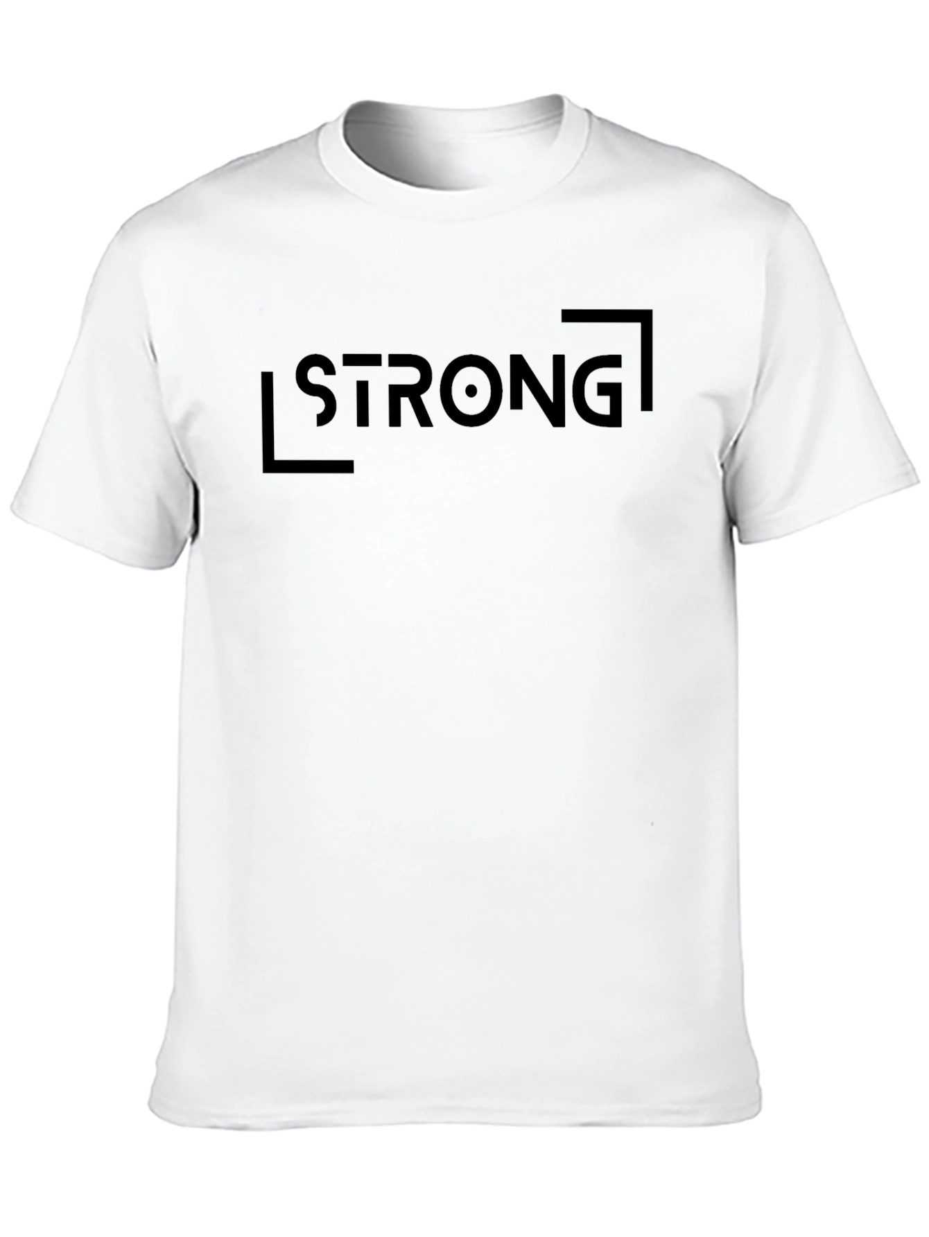 Black Strong Graphic T-Shirt for Men