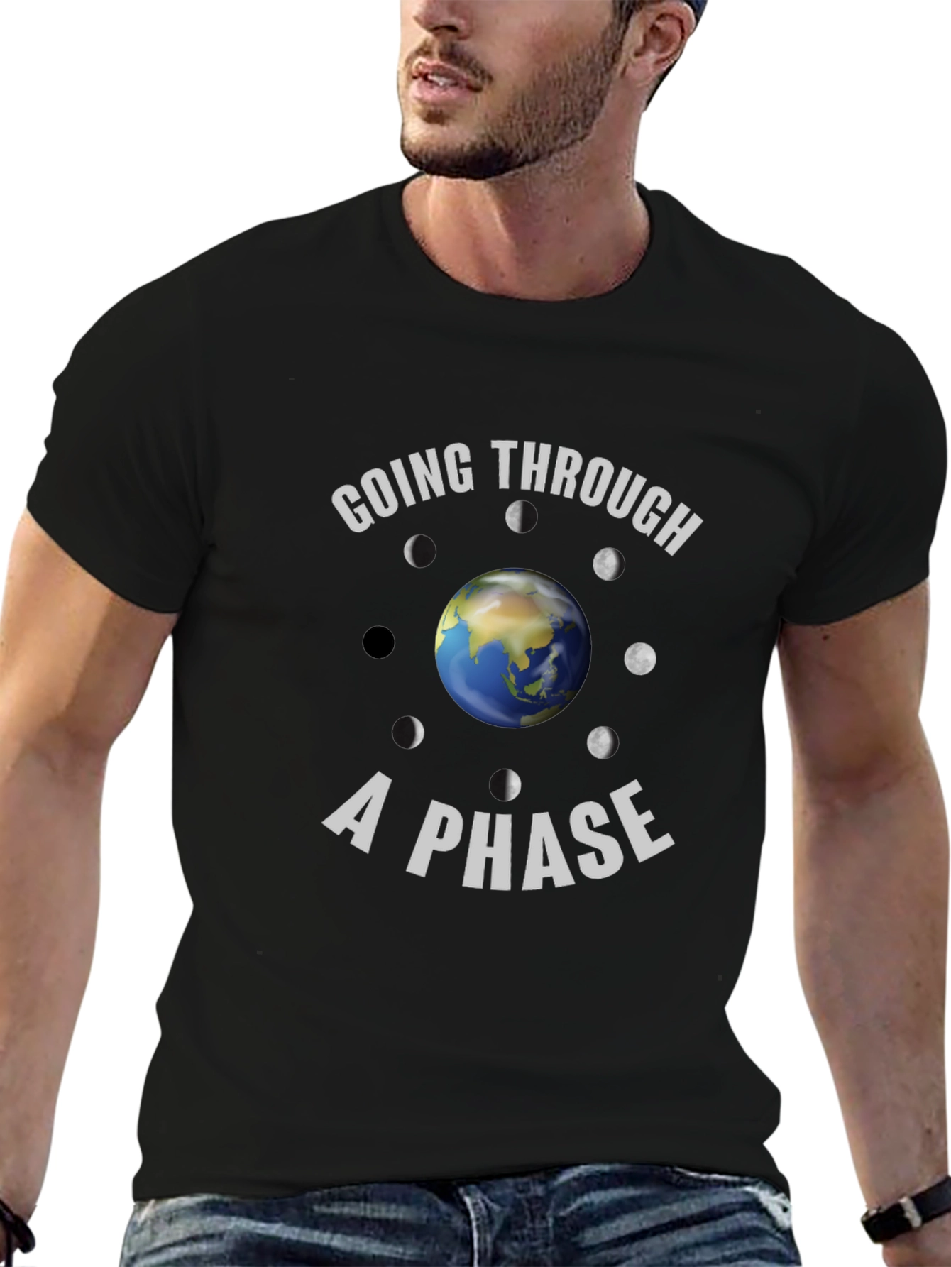 Going Through A Phase Black T-Shirt