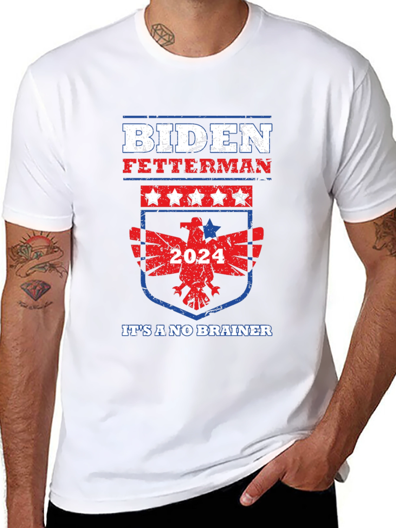 Biden Fetterman 2024 Political T-Shirt