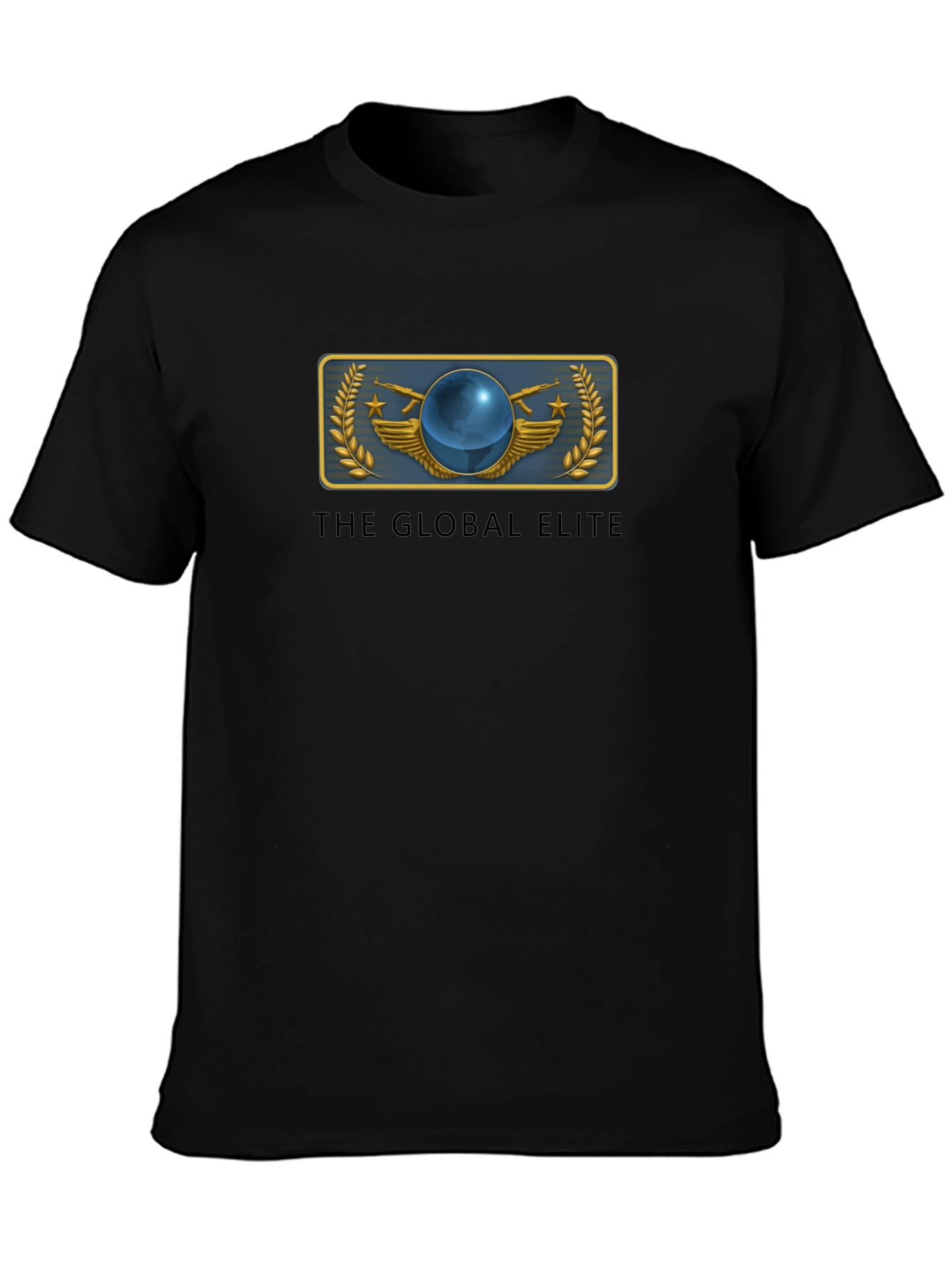 Global Elite Graphic T-Shirt - Black Cotton Tee