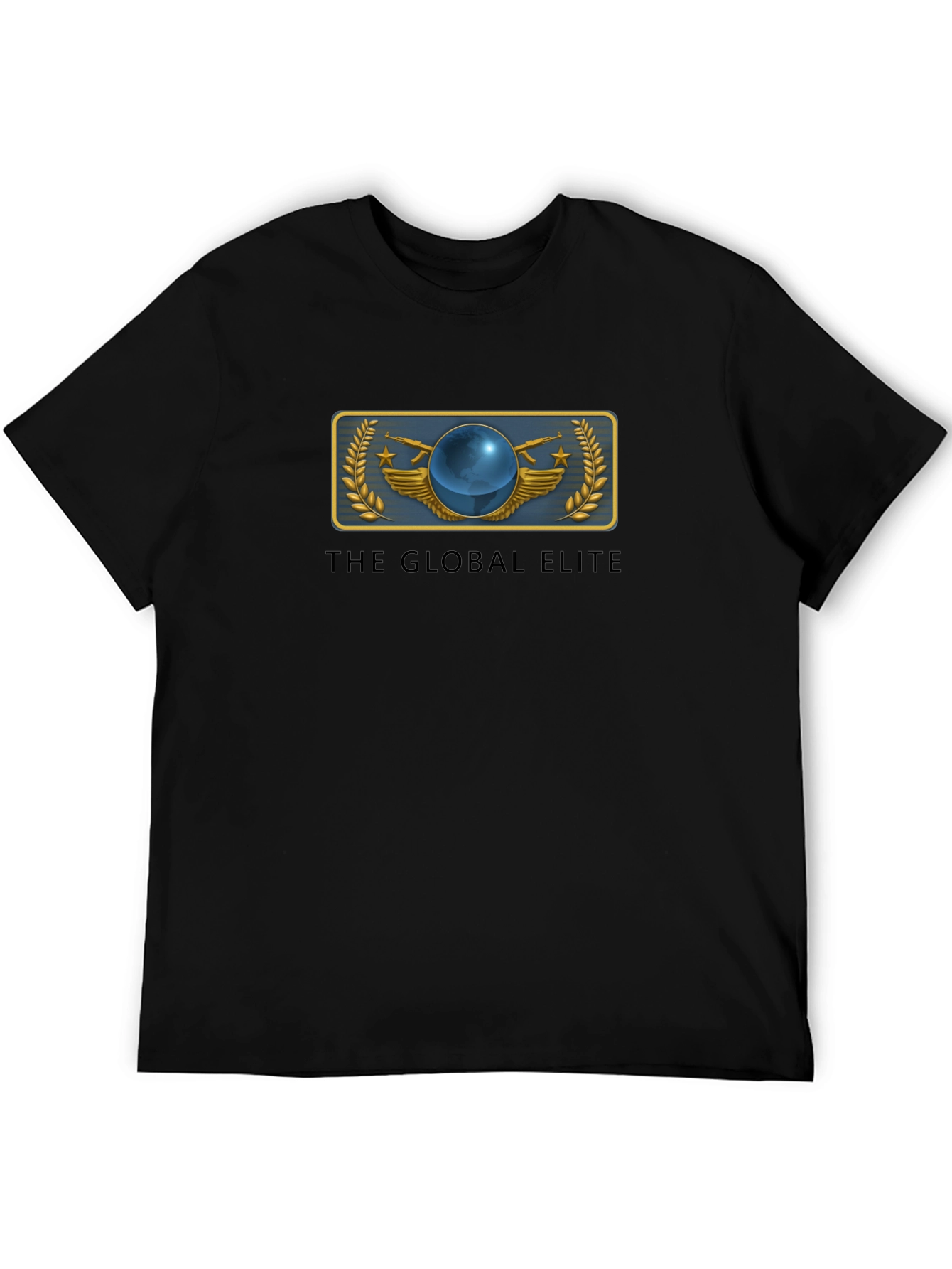 Global Elite Graphic T-Shirt - Black Cotton Tee