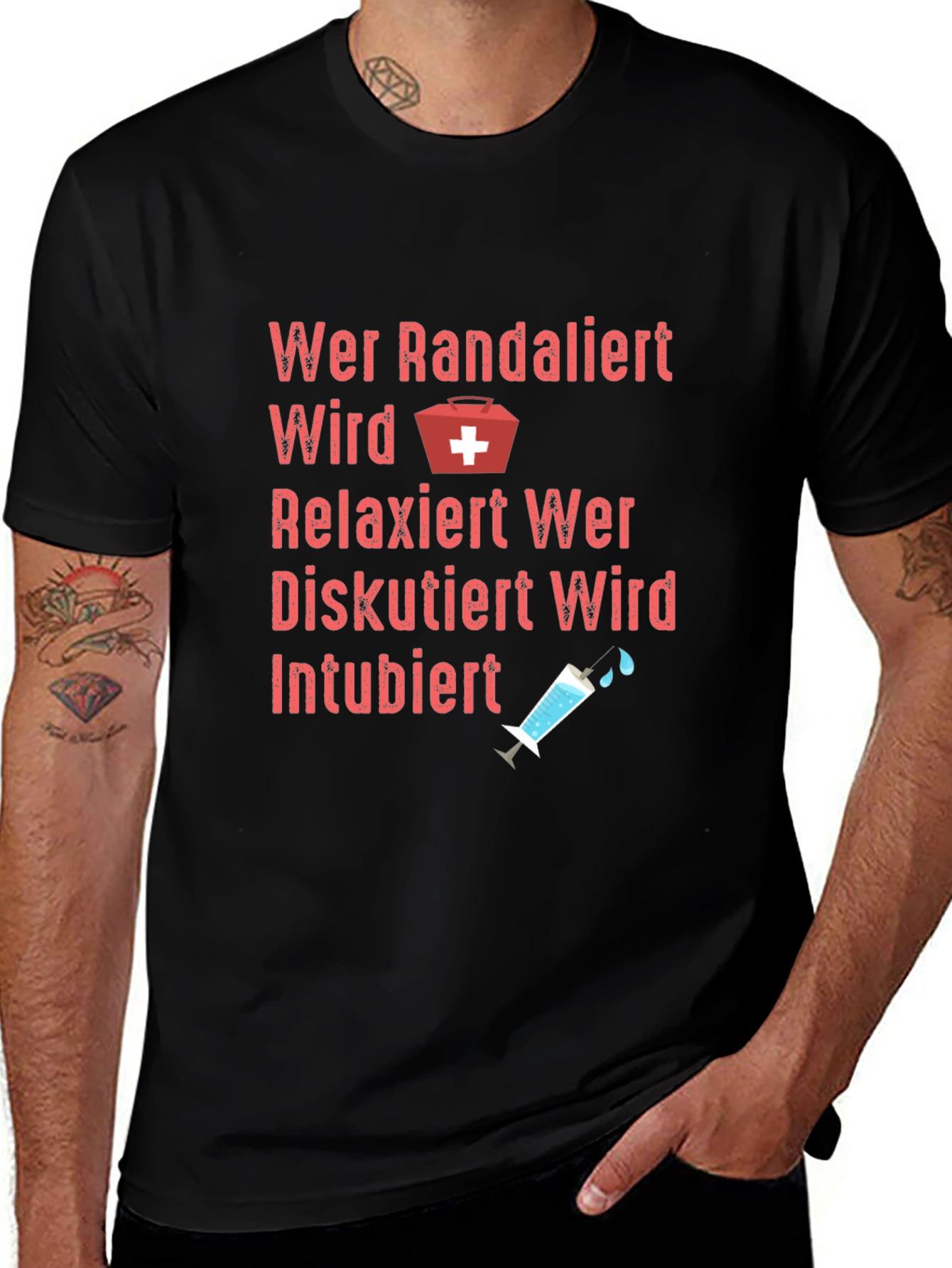Funny Medical T-Shirt Wer Randaliert Wird Relaxiert