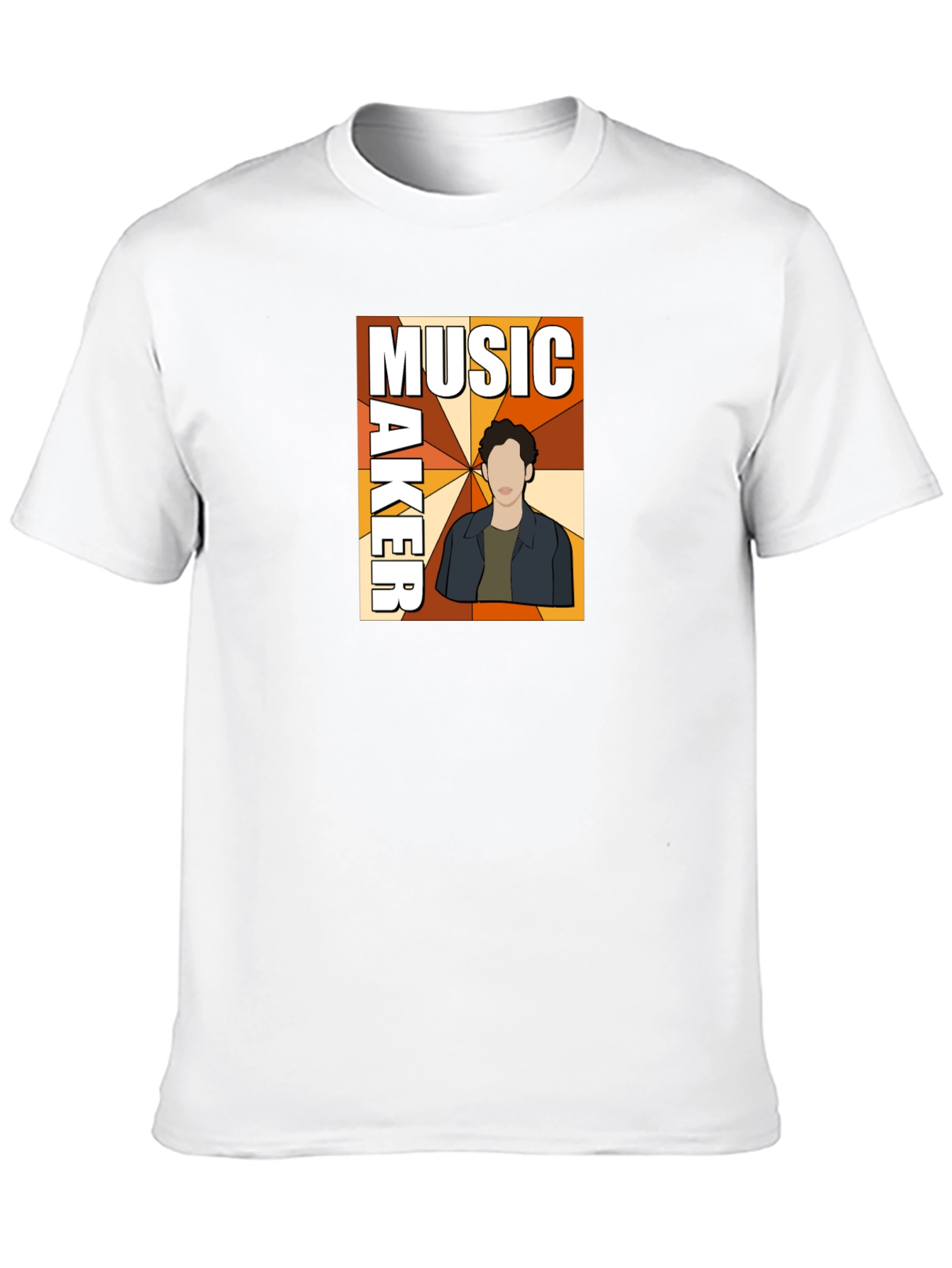 Music Maker Graphic Print Black T-Shirt