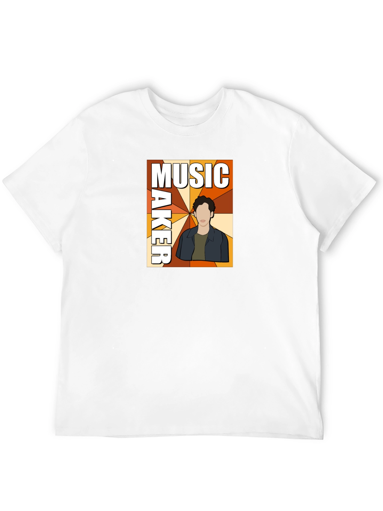 Music Maker Graphic Print Black T-Shirt