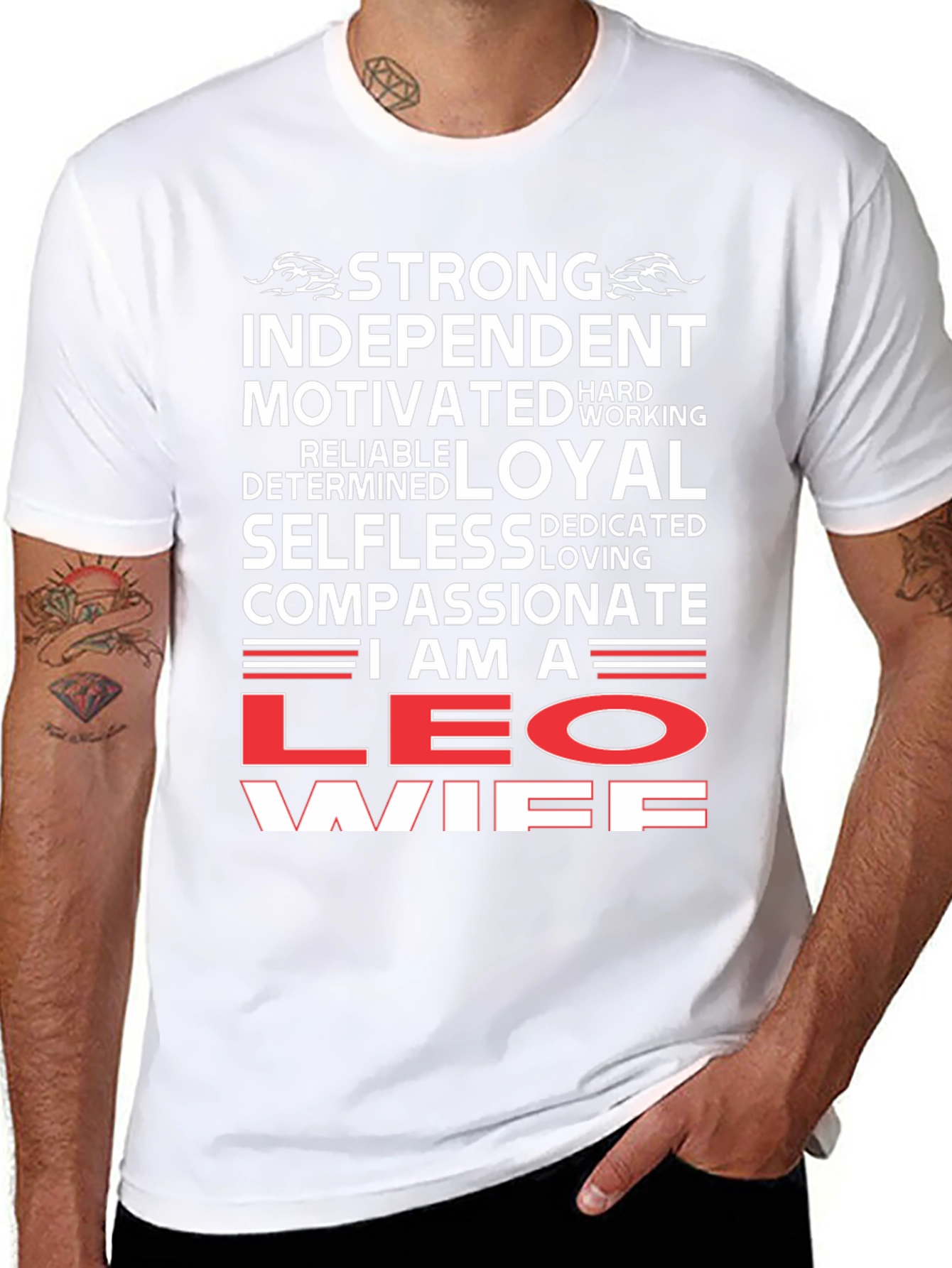 Strong Leo Wife Graphic Tee