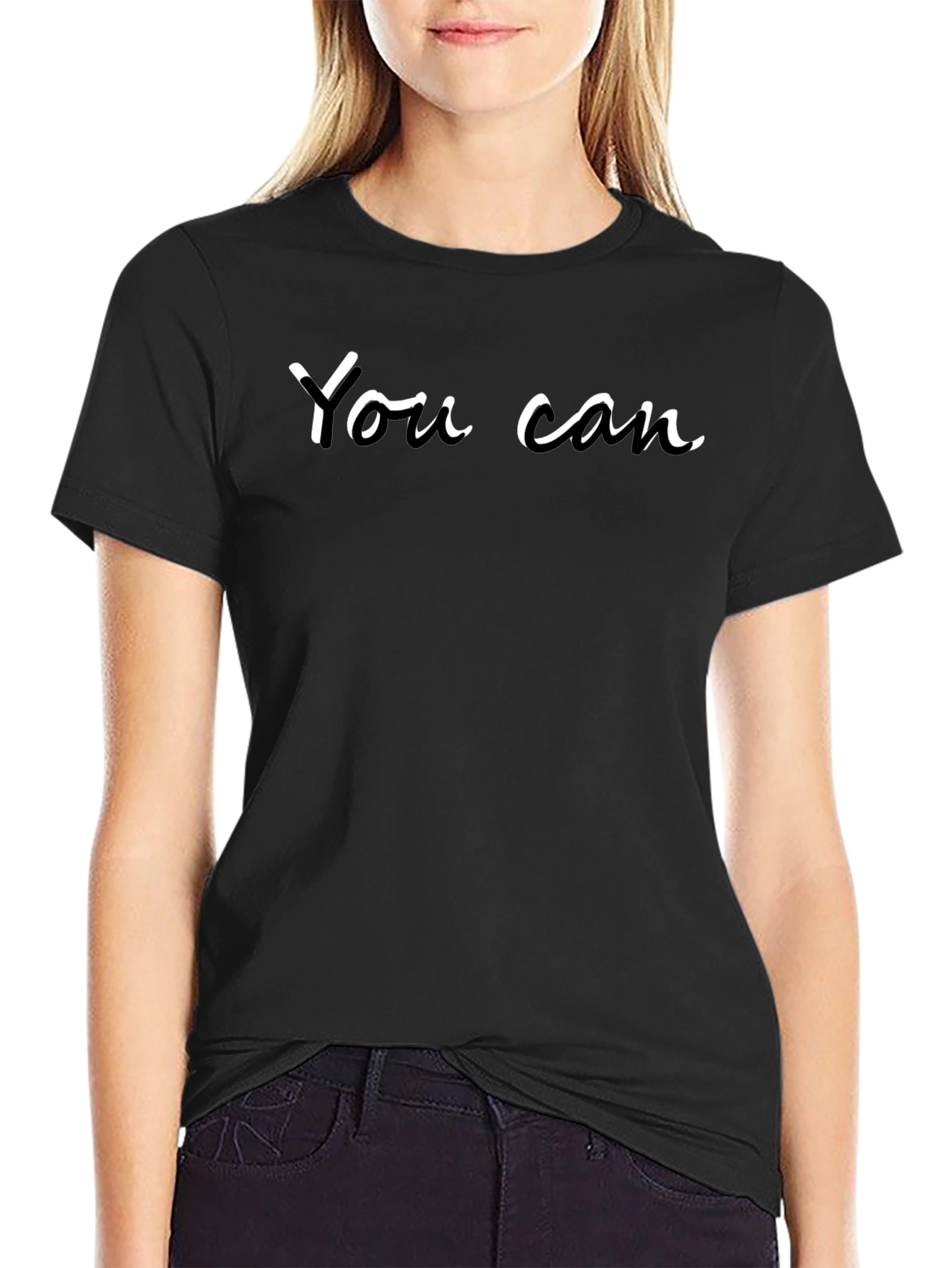 Inspirational You Can Black T-Shirt
