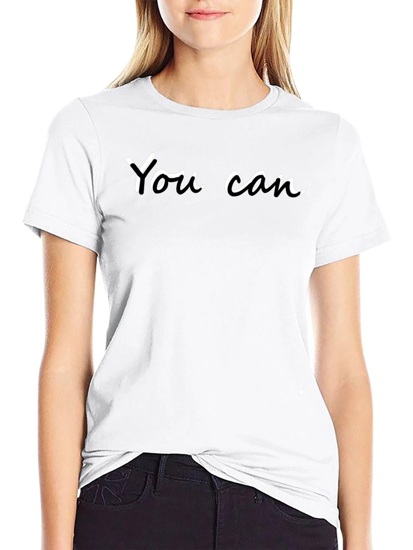 Inspirational You Can Black T-Shirt