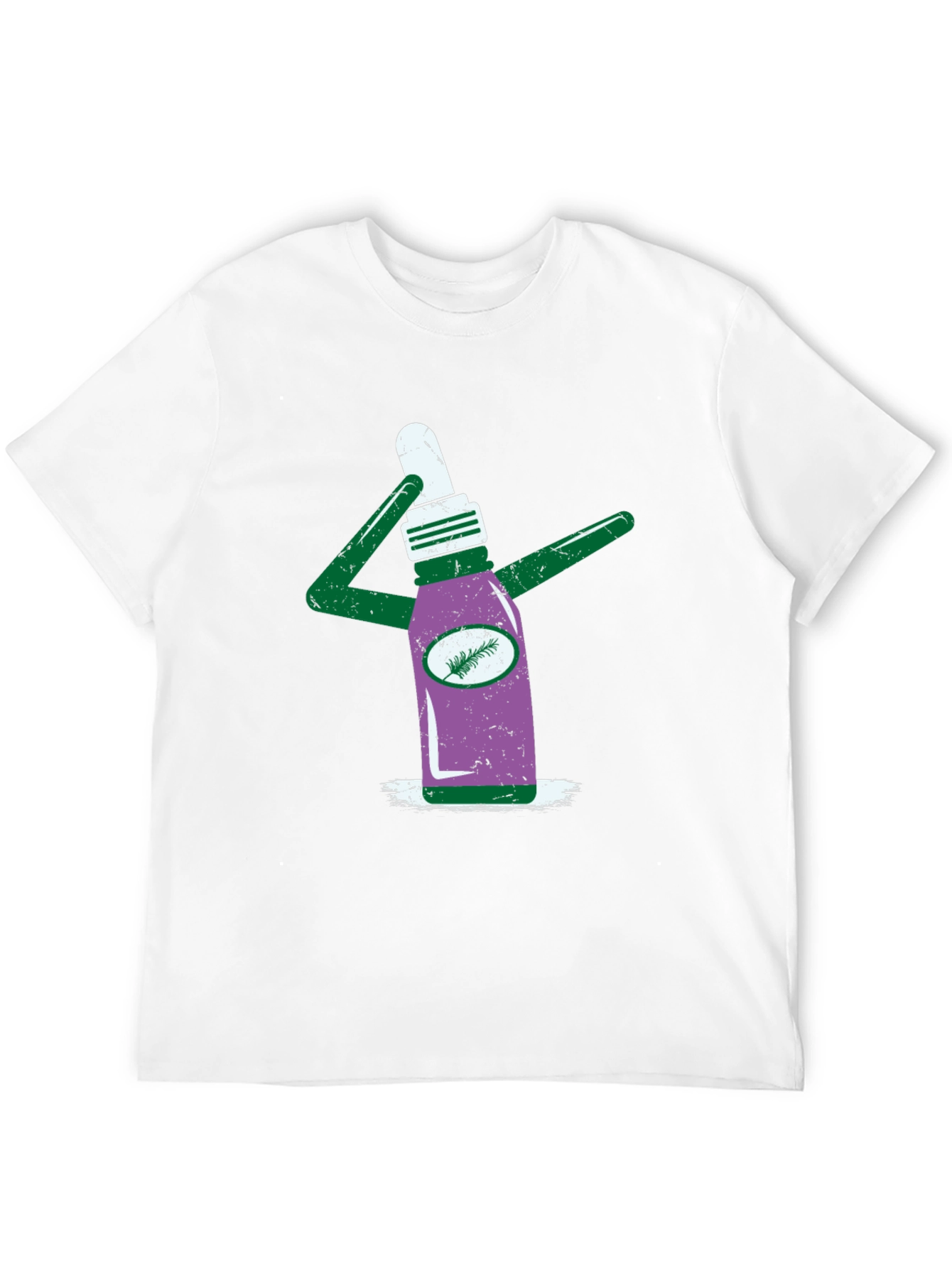 Novelty Graphic T-Shirt - Quirky Bottle Design