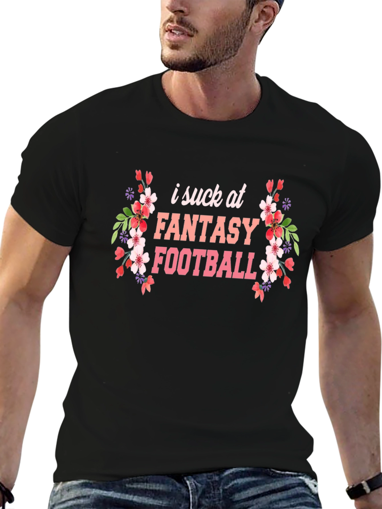 I Suck at Fantasy Football Graphic T-Shirt
