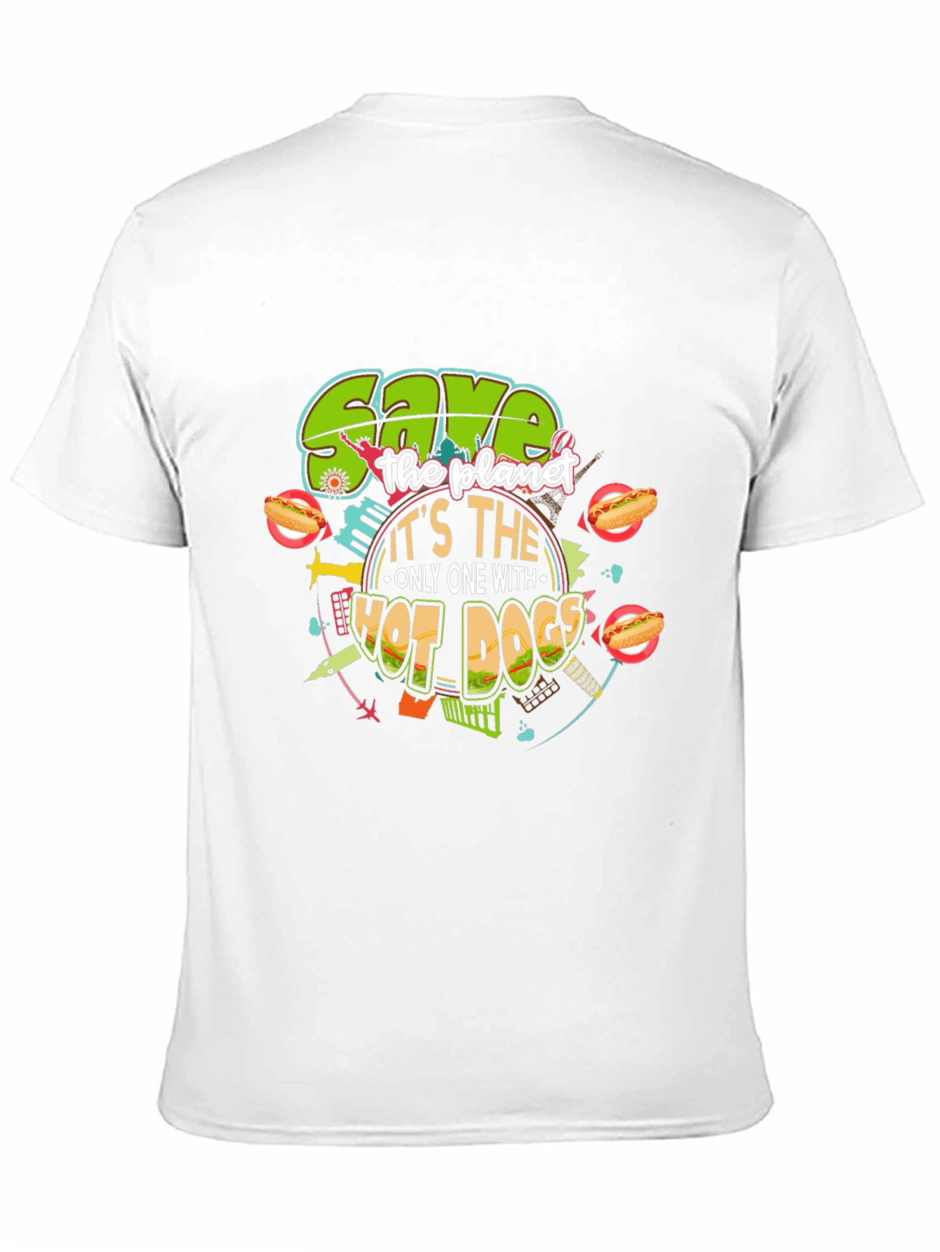Save the Planet with Hot Dogs T-Shirt