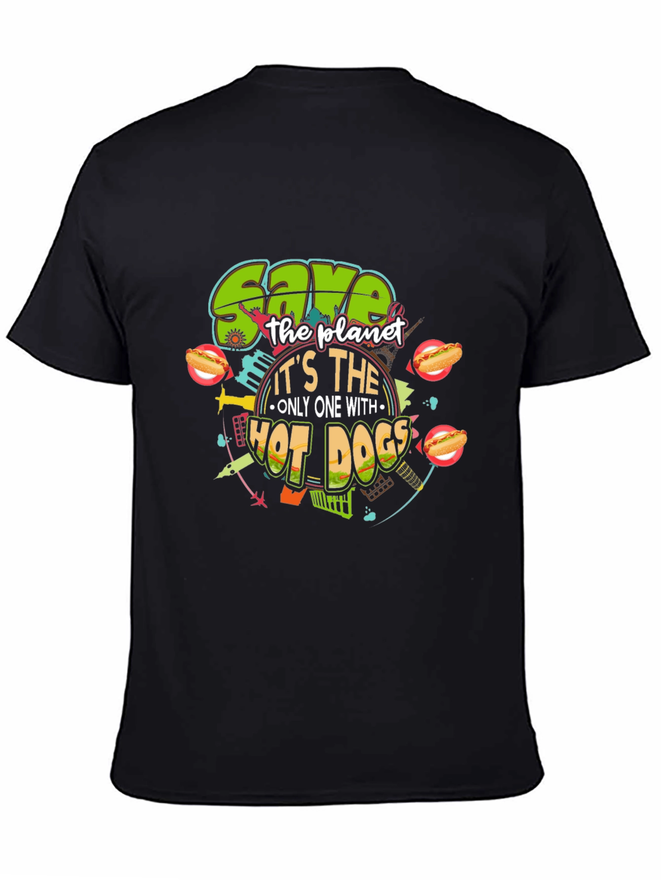 Save the Planet with Hot Dogs T-Shirt