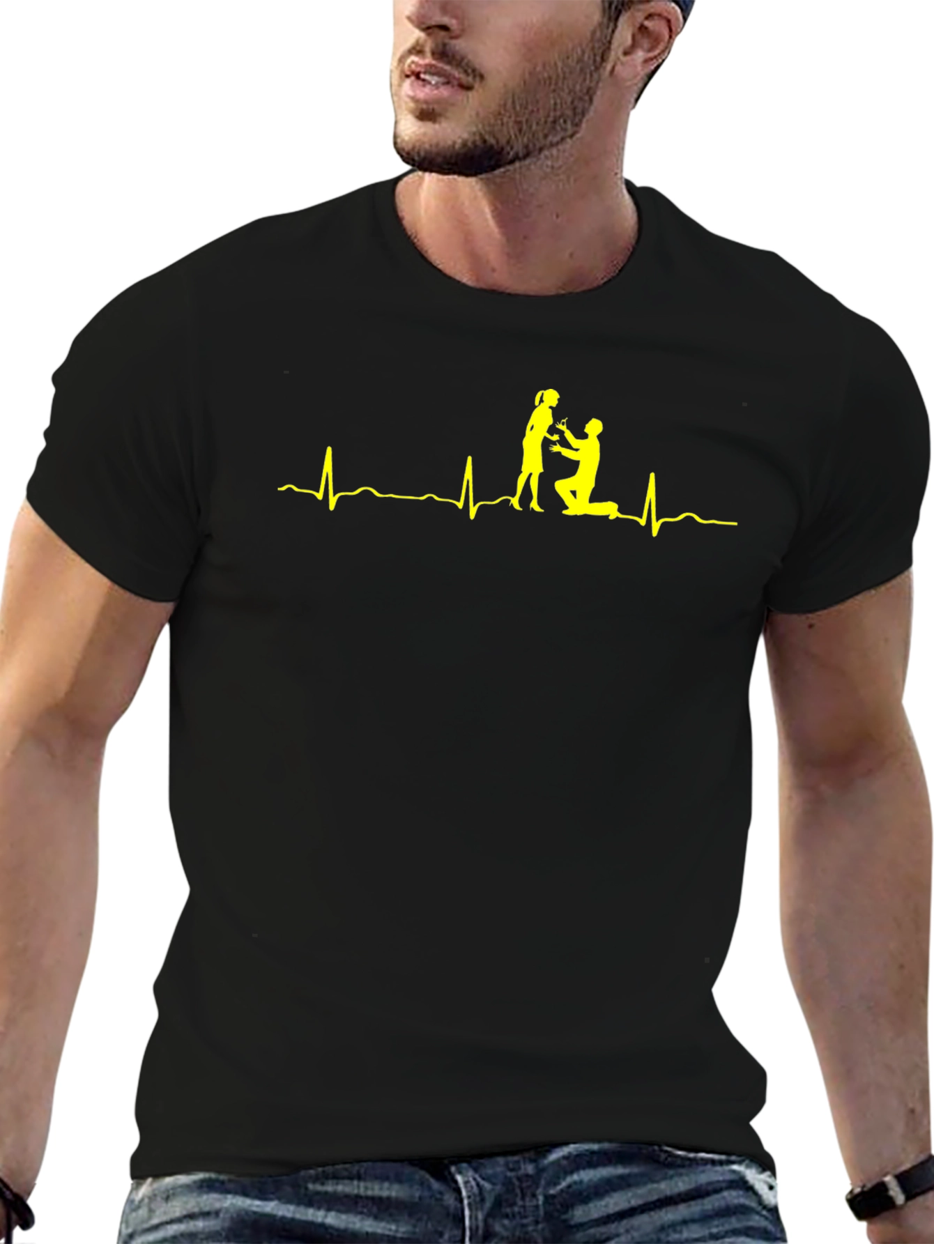Love Beat T-Shirt - Marriage Proposal Graphic Tee
