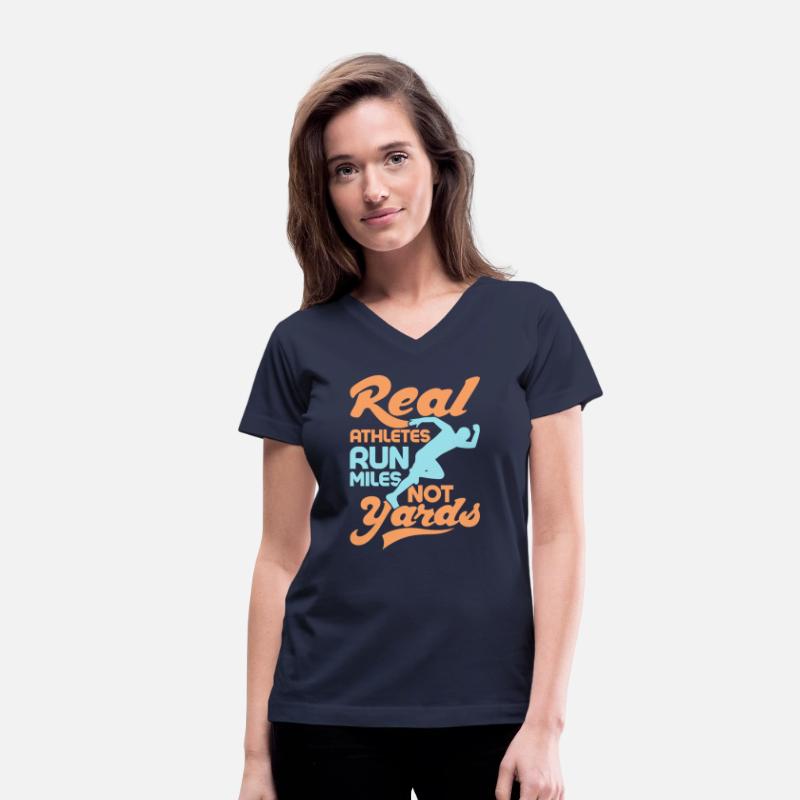 Real Athletes Run Miles Not Yards Marathon Trail R
