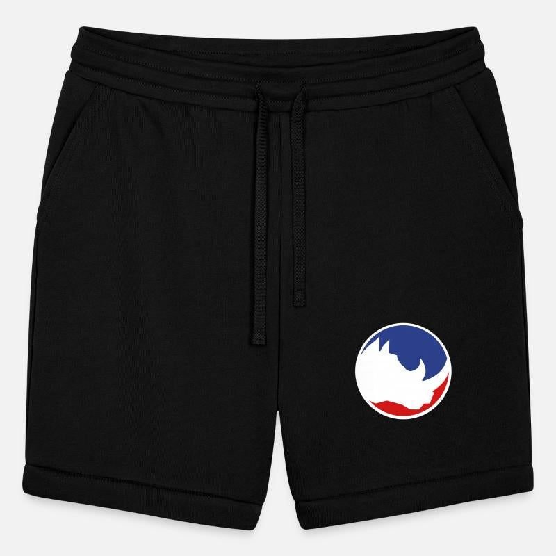 red blue round button circle head silhouette rhino