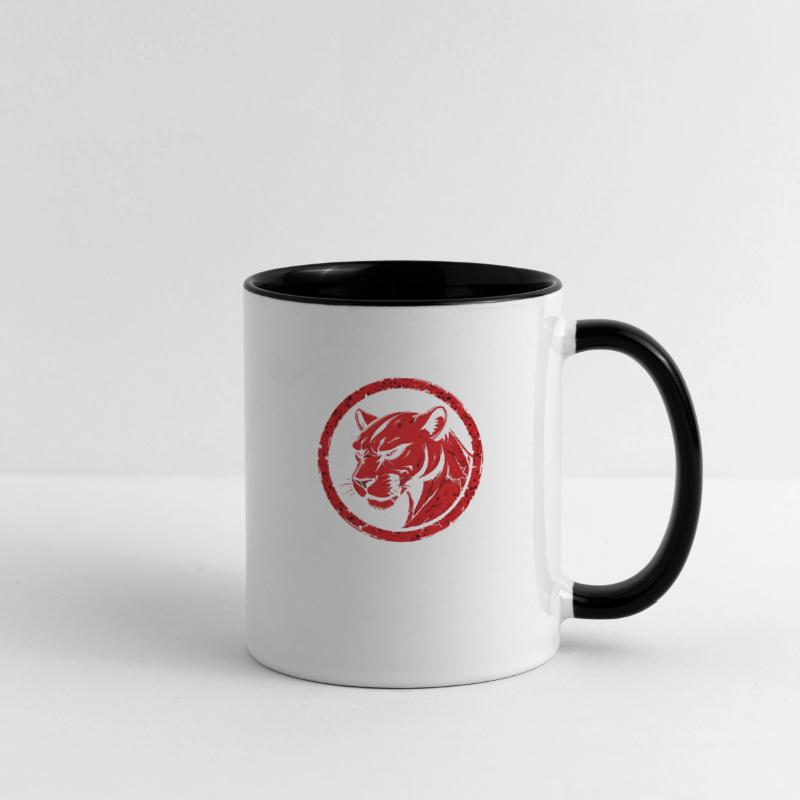 Red Panther Bold Retro Animal Art