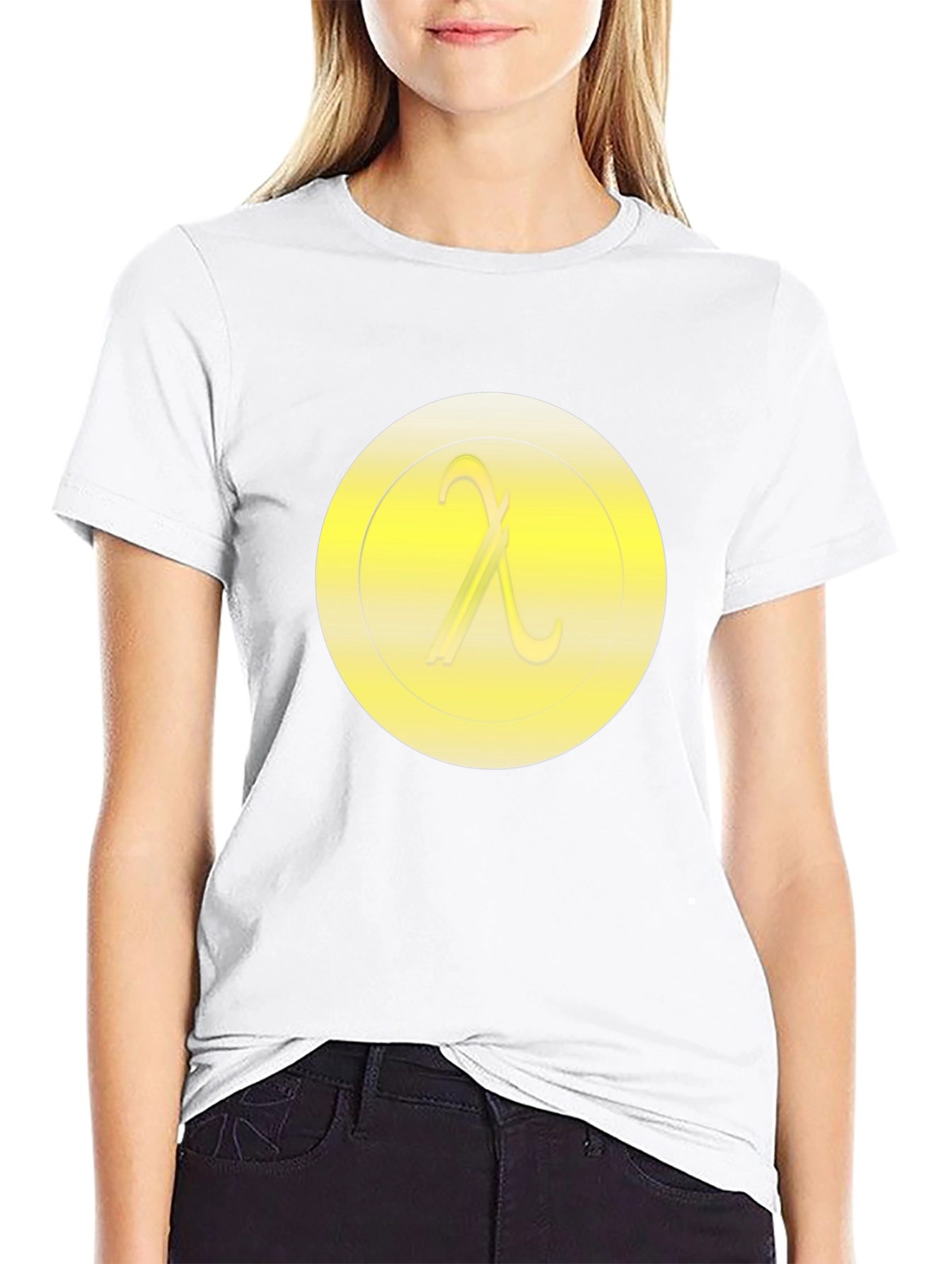Lambda Symbol T-Shirt - Minimalist Design