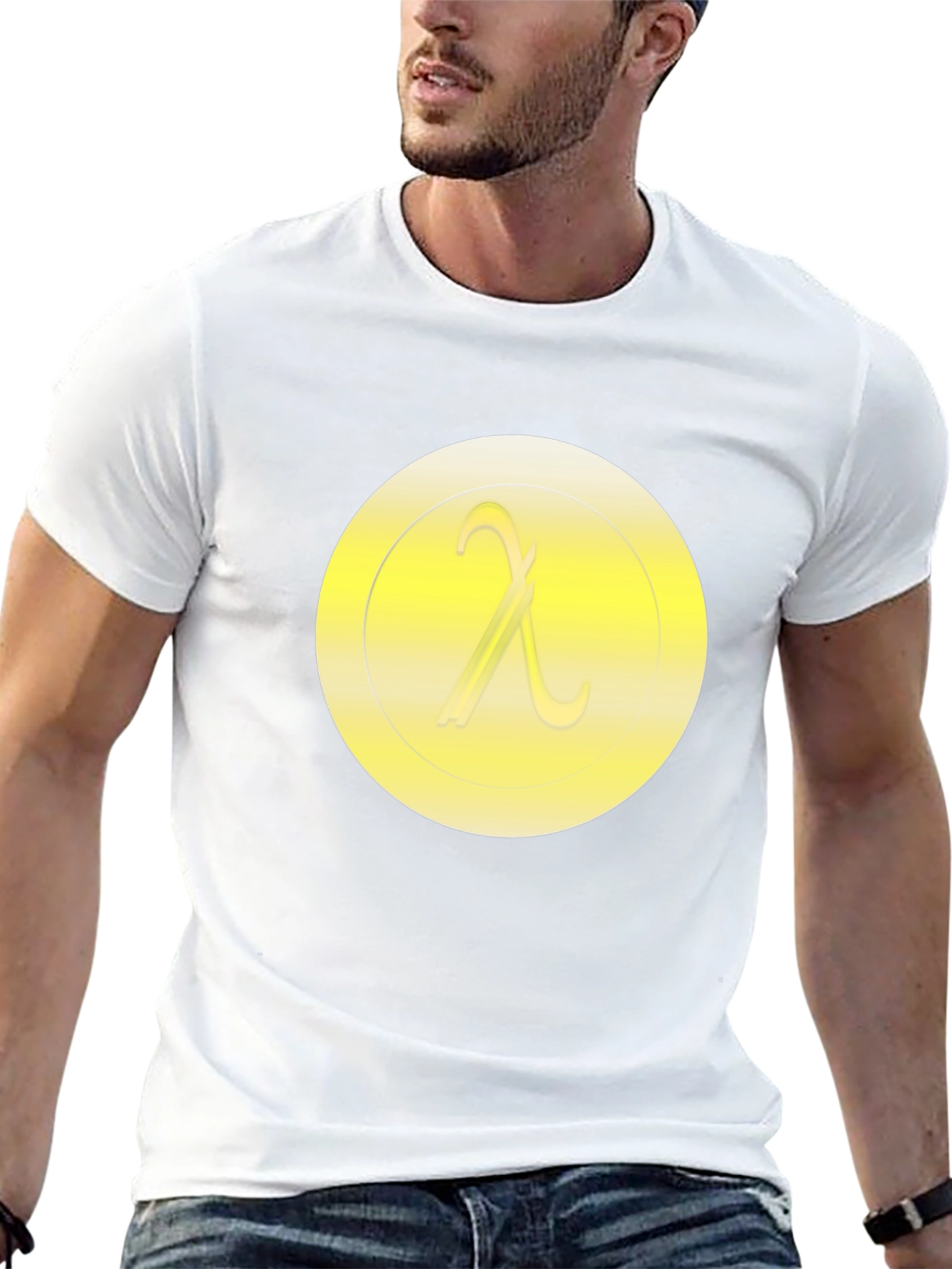 Lambda Symbol T-Shirt - Minimalist Design