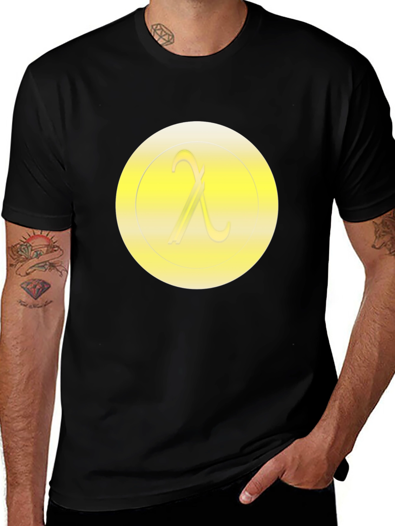 Lambda Symbol T-Shirt - Minimalist Design