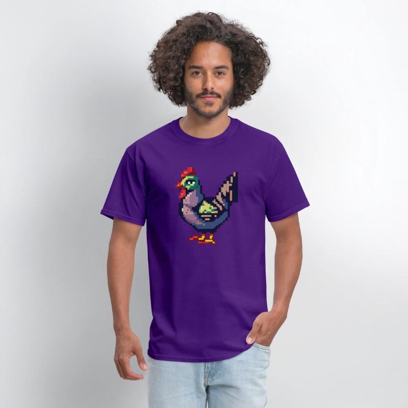 Retro Cute Chicken Video Game Style