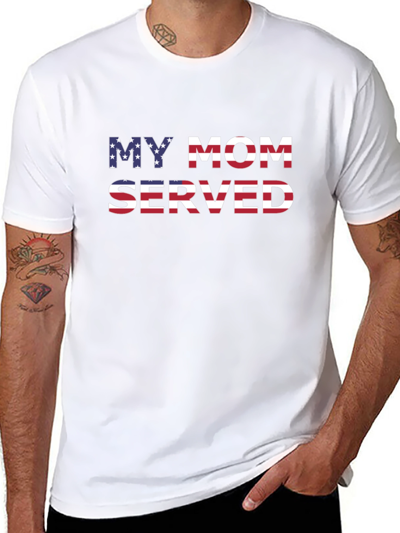 My Mom Served Patriotic Graphic T-Shirt