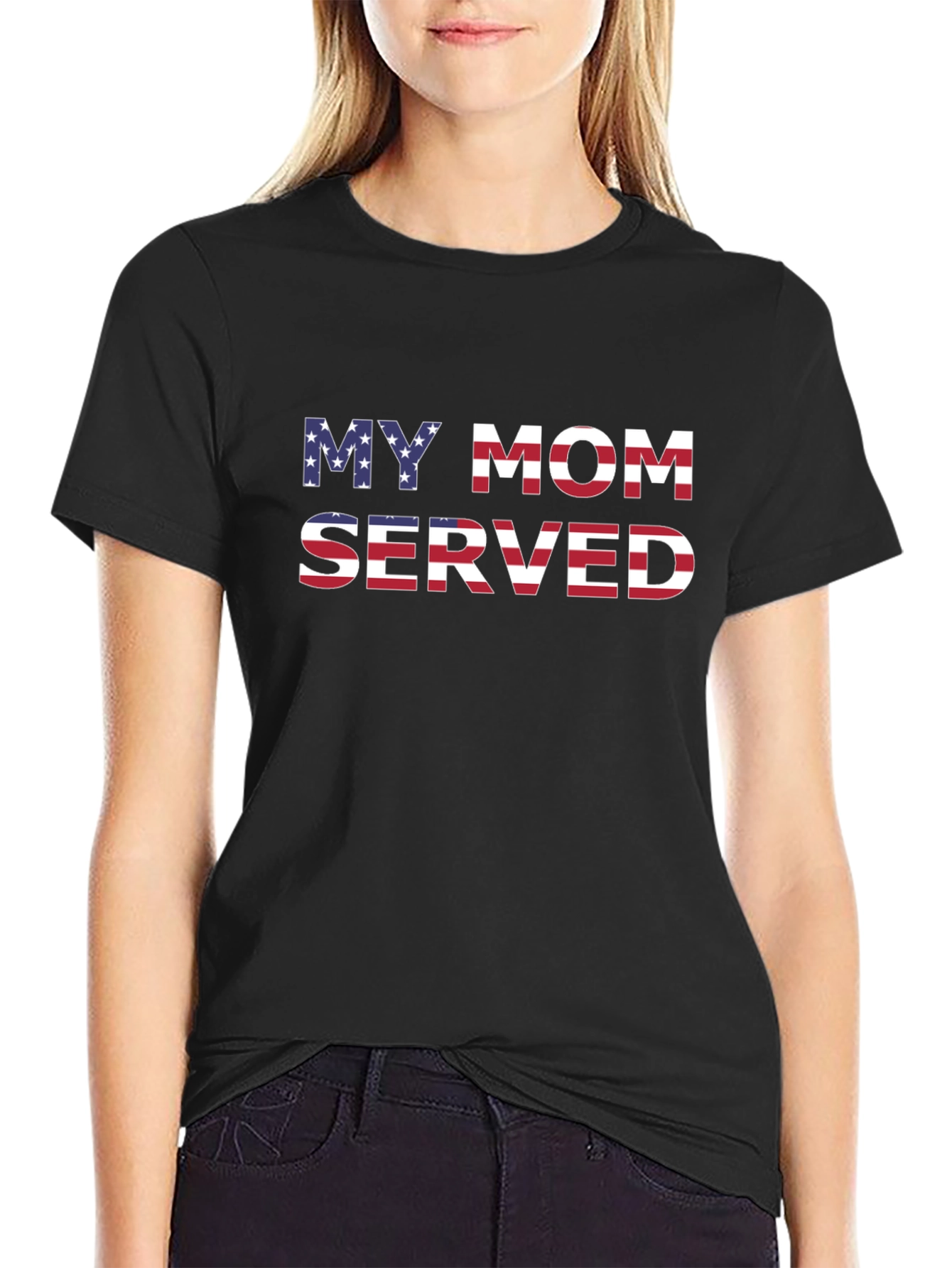 My Mom Served Patriotic Graphic T-Shirt