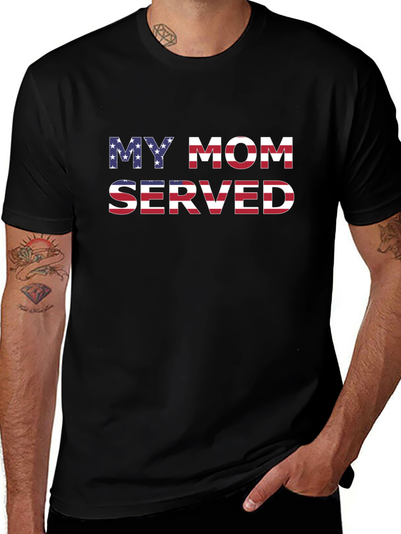 My Mom Served Patriotic Graphic T-Shirt