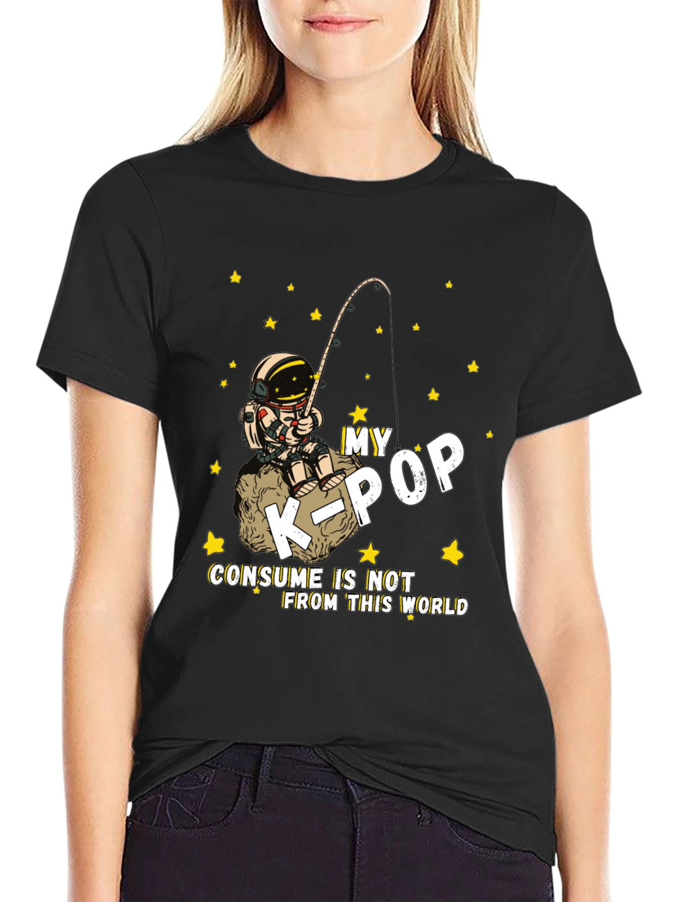 K-Pop Astronaut Graphic T-Shirt - Unisex Cotton Tee