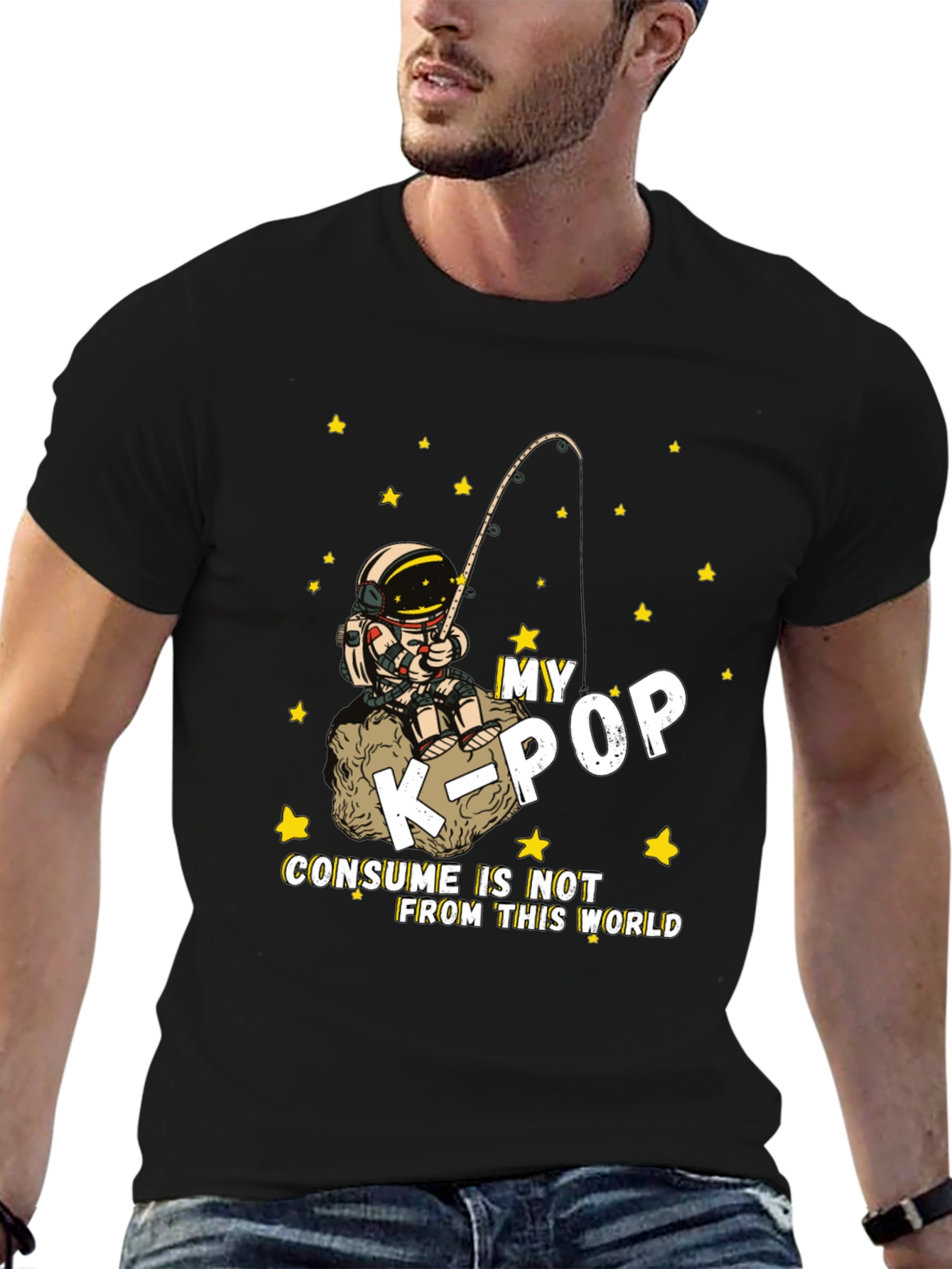 K-Pop Astronaut Graphic T-Shirt - Unisex Cotton Tee