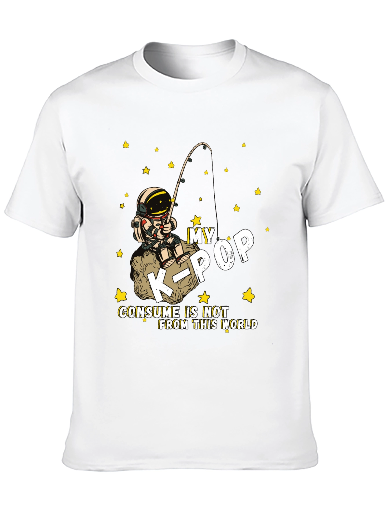 K-Pop Astronaut Graphic T-Shirt - Unisex Cotton Tee