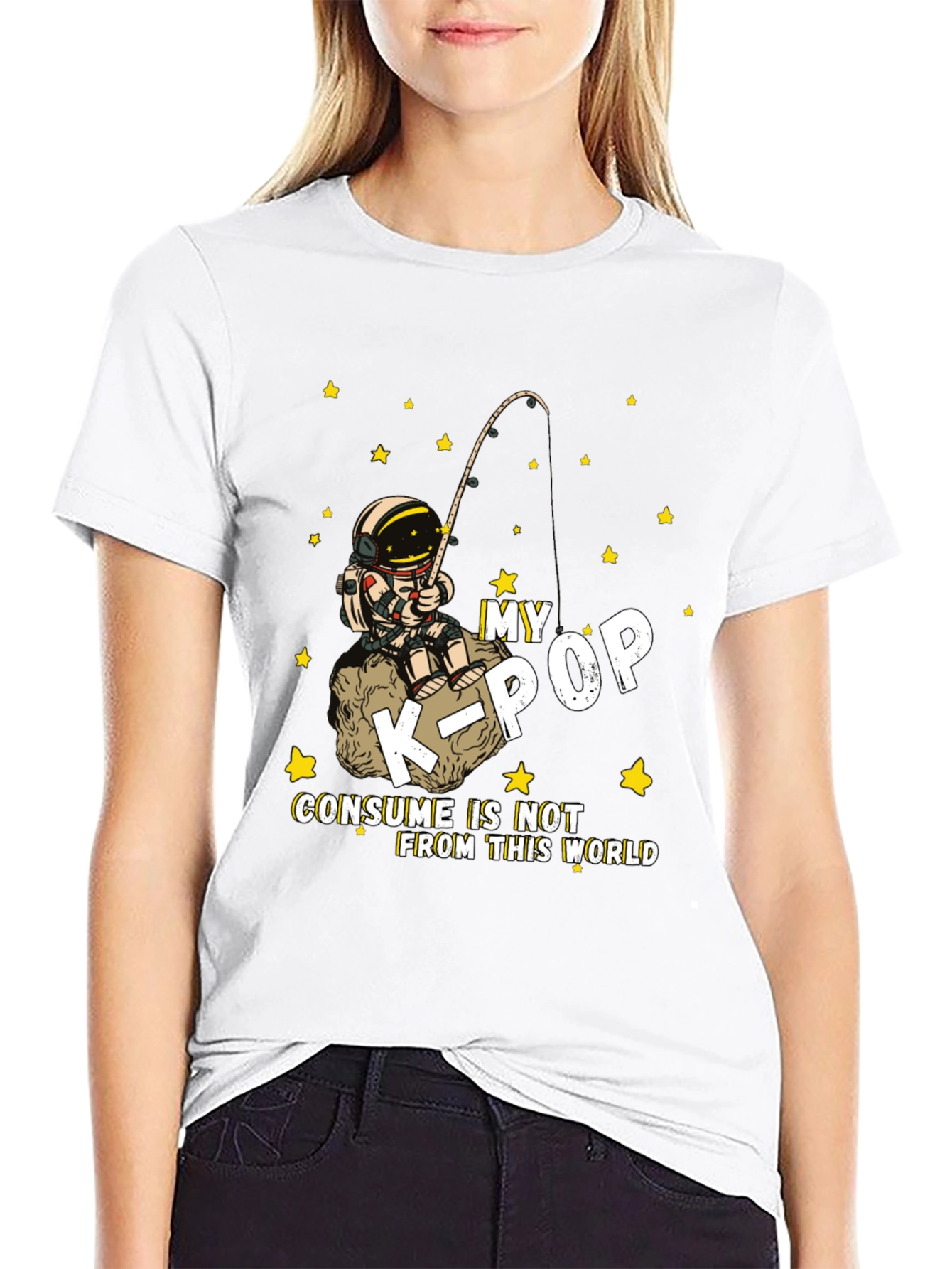 K-Pop Astronaut Graphic T-Shirt - Unisex Cotton Tee