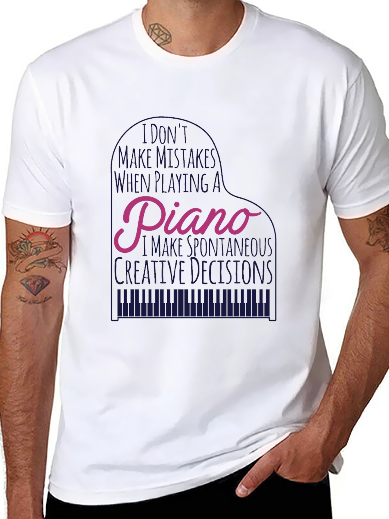 Piano Creative Decisions Graphic Tee