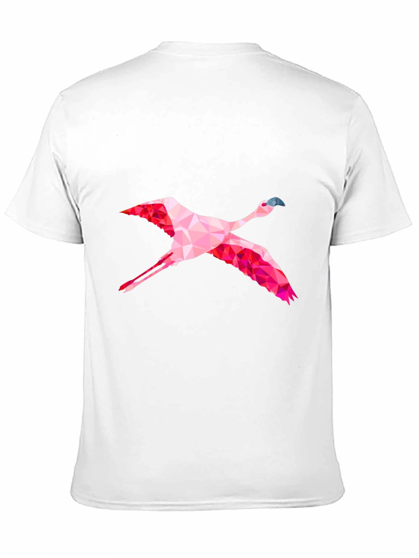 Geometric Flamingo Graphic Tee - Mens Black T-Shirt