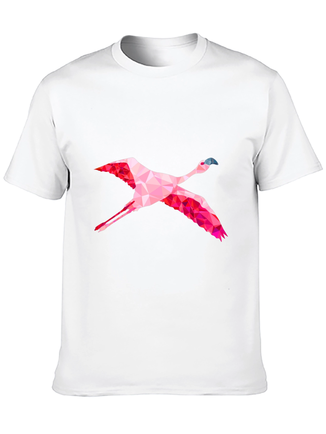 Geometric Flamingo Graphic Tee - Mens Black T-Shirt