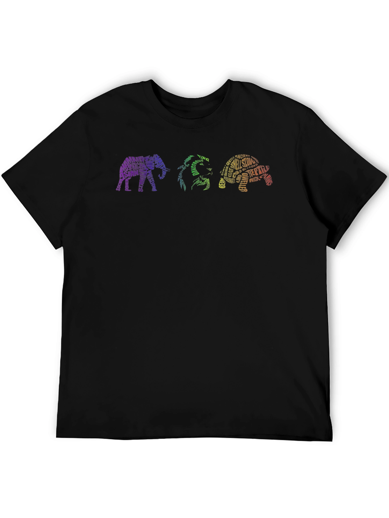 Animal Word Art Graphic T-Shirt