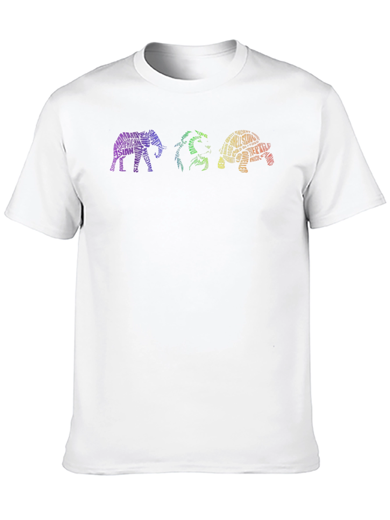 Animal Word Art Graphic T-Shirt
