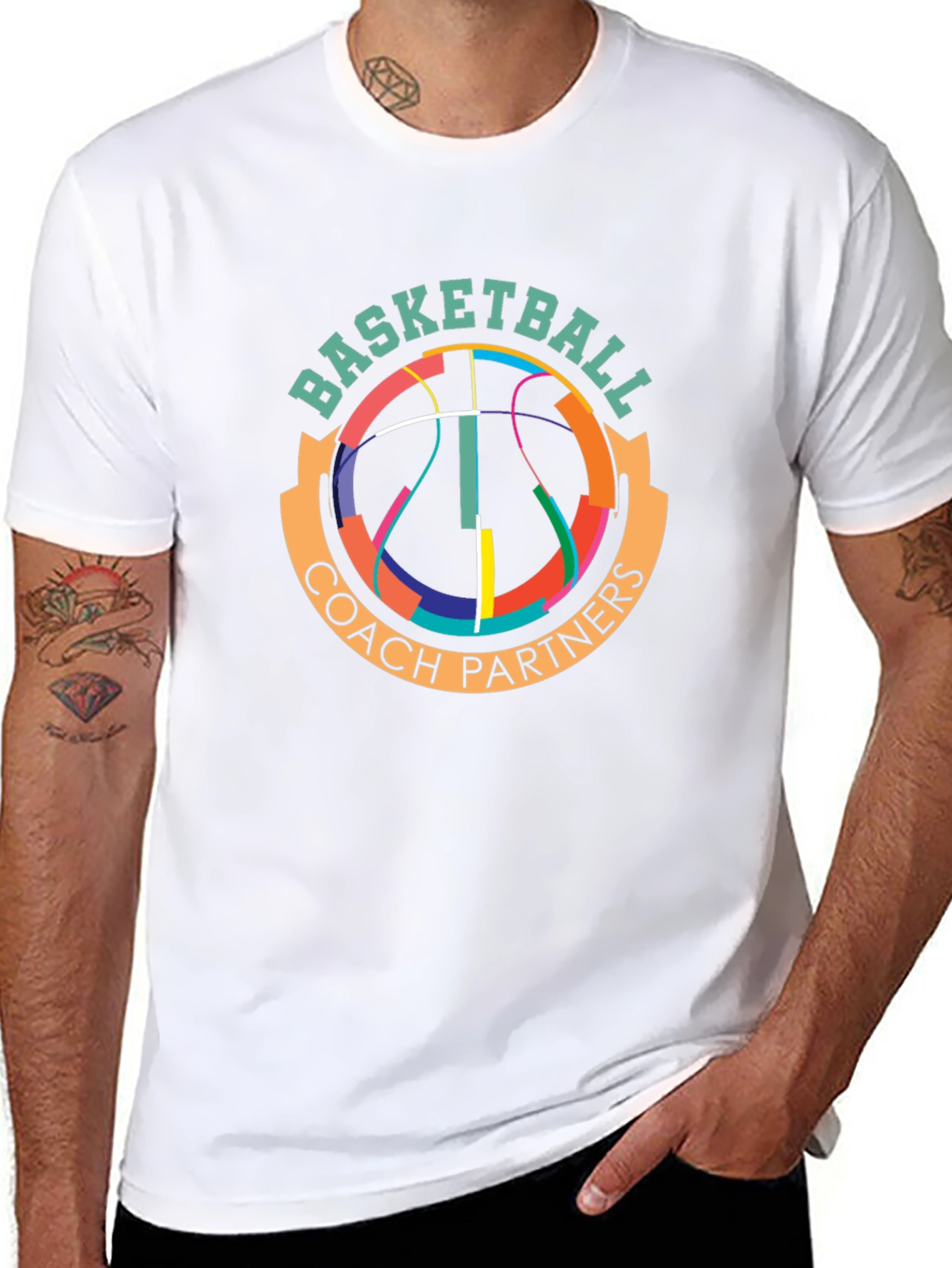 Basketball Coach Partners Black T-Shirt