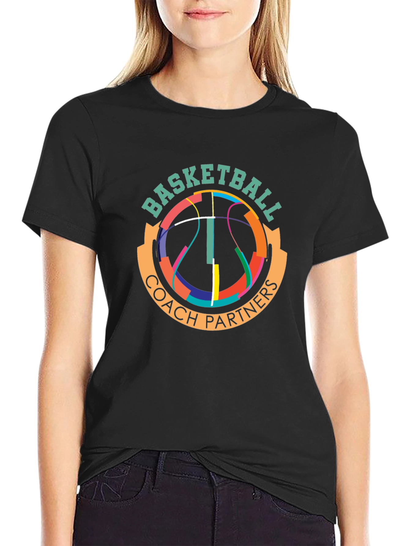 Basketball Coach Partners Black T-Shirt
