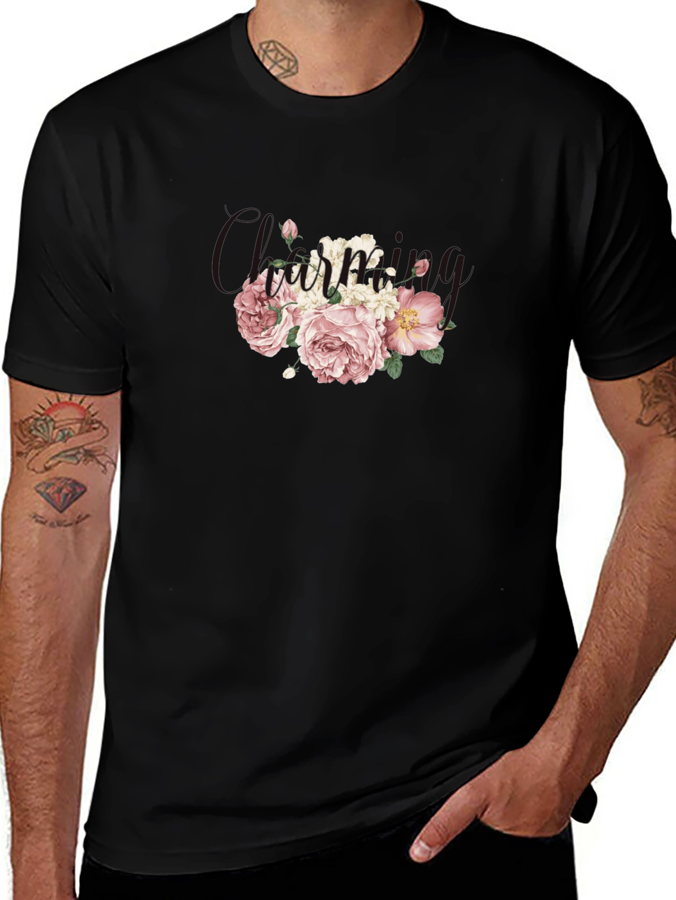 Floral Tee - Stylish Comfort