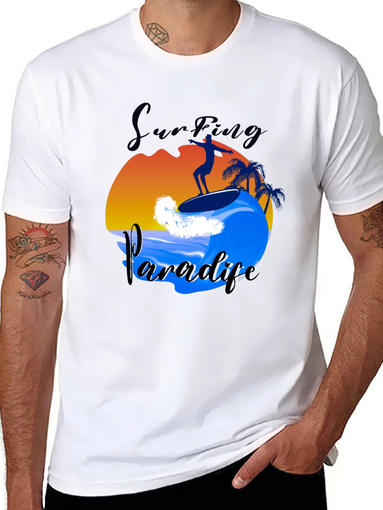 Surfing Paradise Graphic Tee