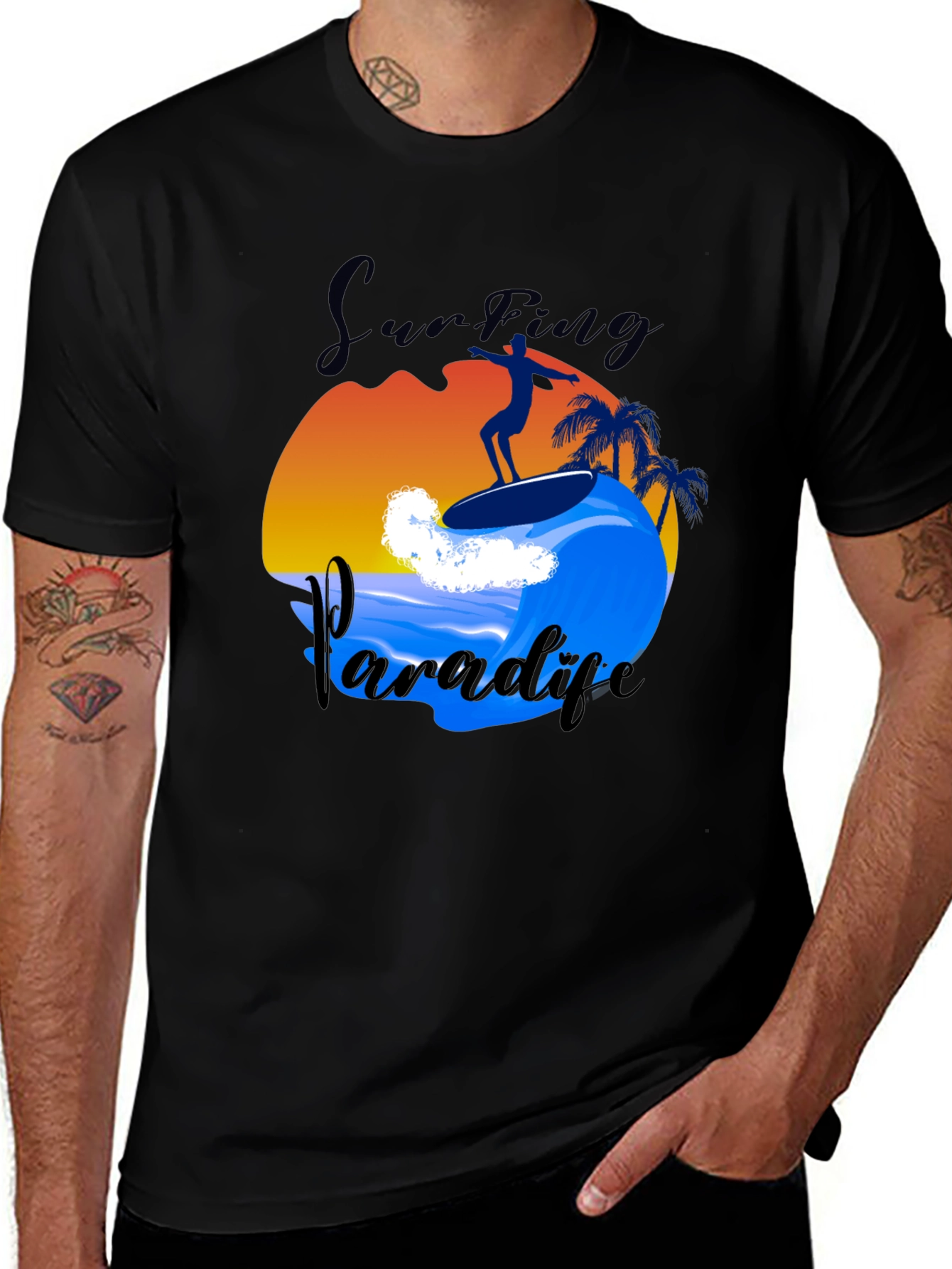 Surfing Paradise Graphic Tee