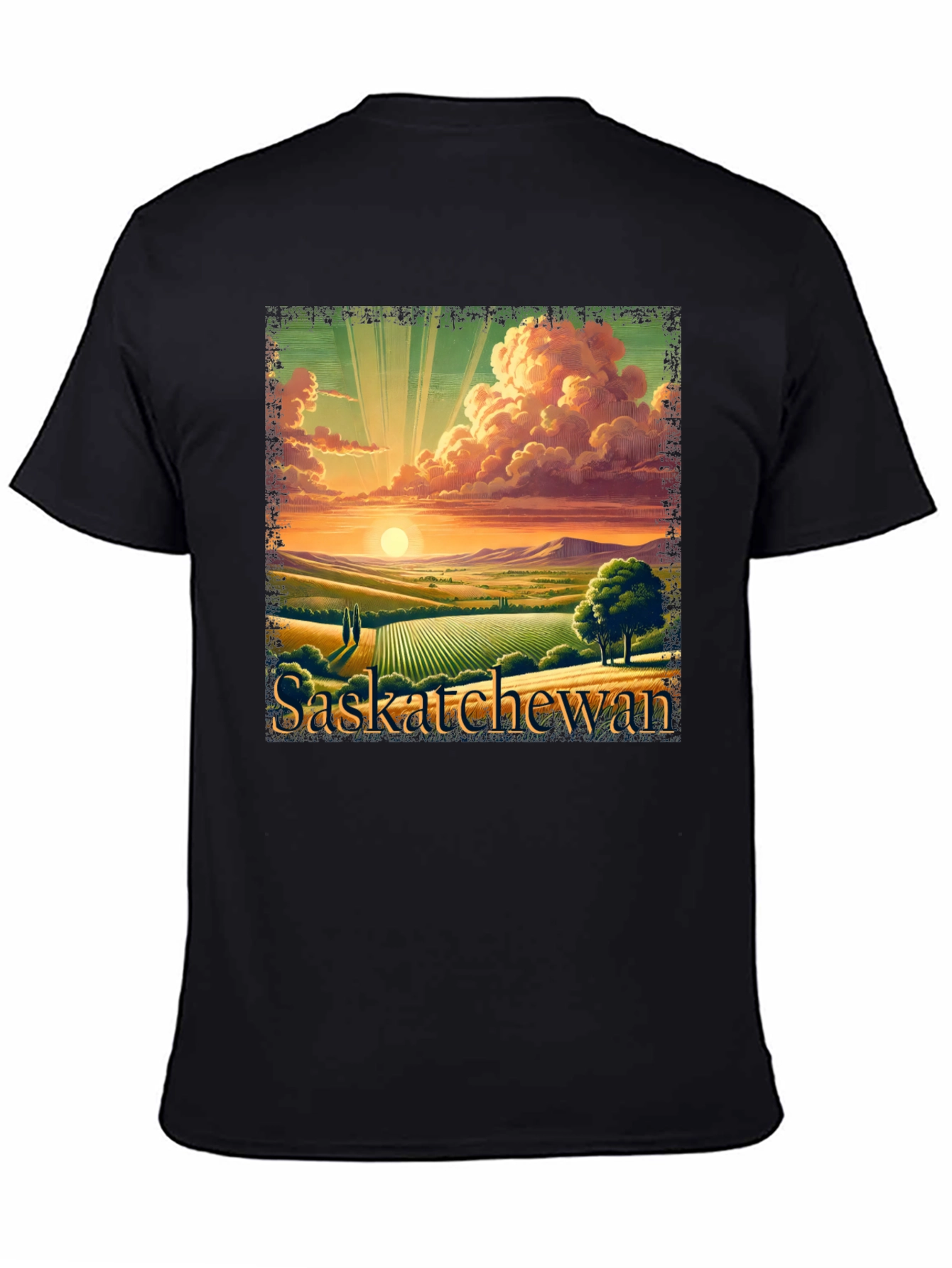 Saskatchewan Landscape Graphic Tee